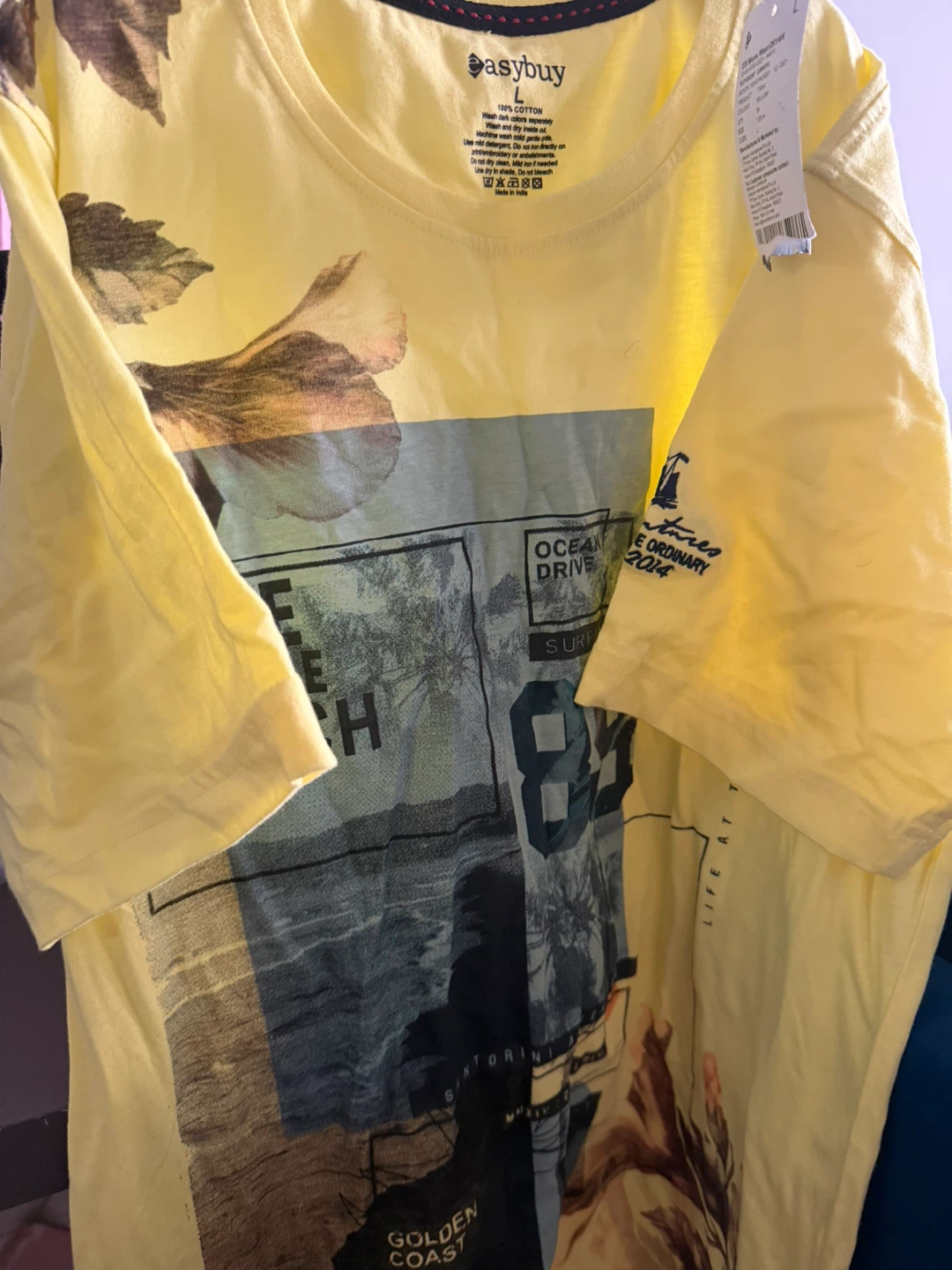 Easybuy Yellow Graphic T-Shirt ⚽️ - photo 2