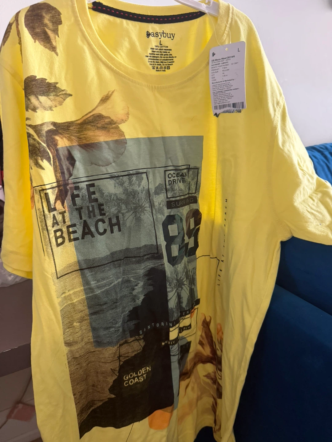 Easybuy Yellow Graphic T-Shirt ⚽️