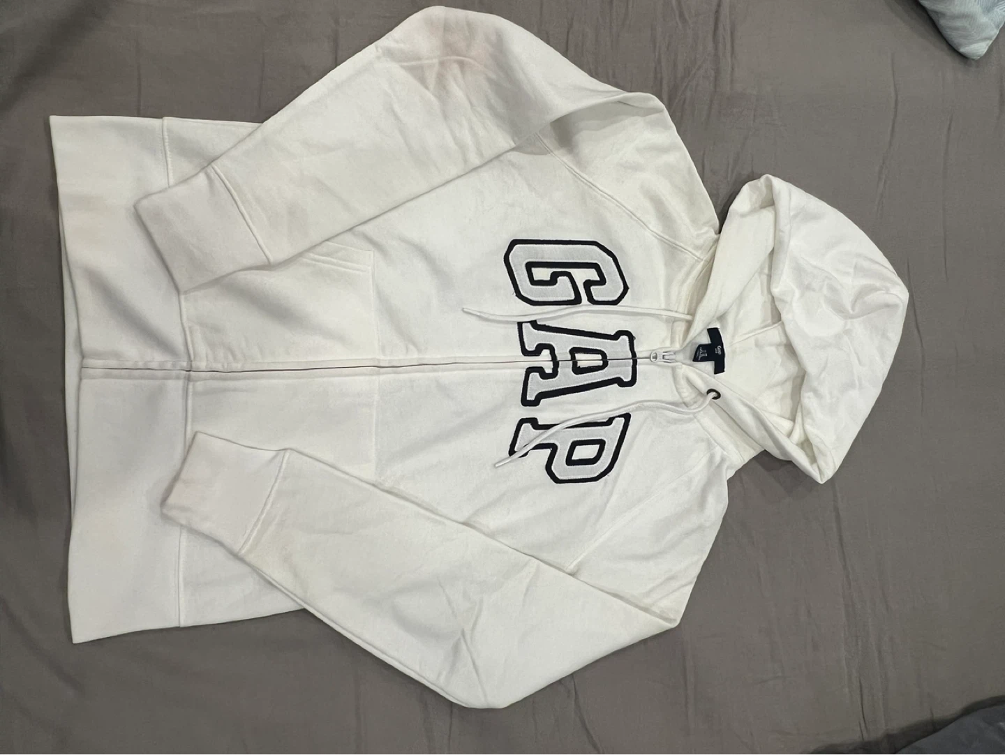 Gap Zip-Up Hoodie - White - XS