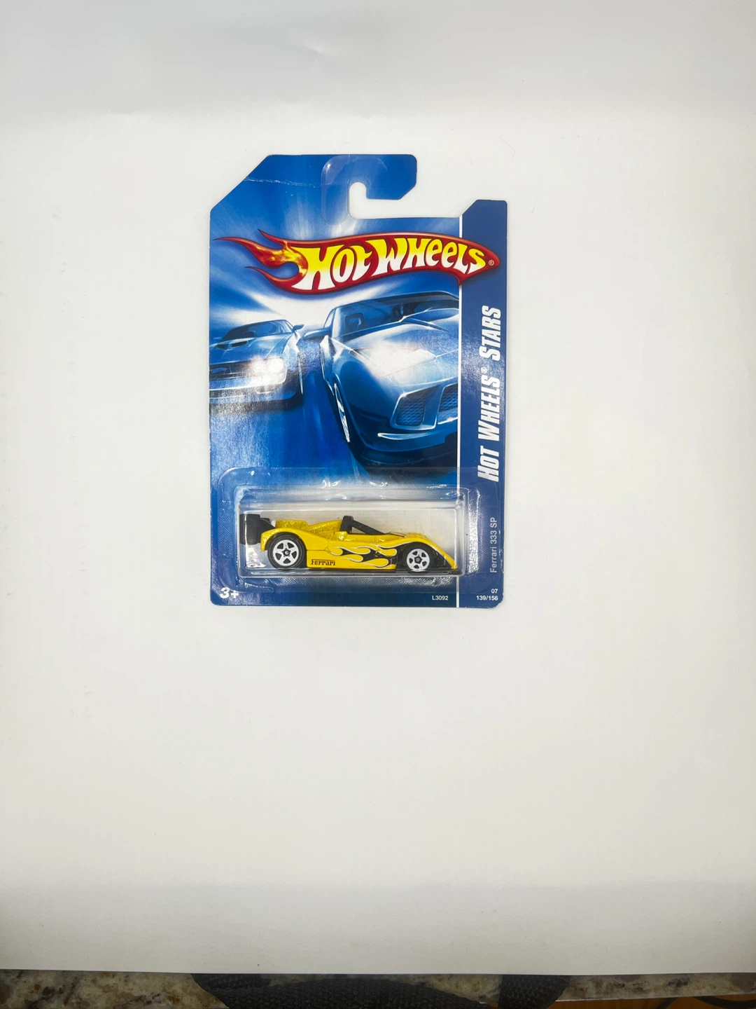 Hot wheels Stars 2007 Ferrari 333 SP Yellow ⚽️