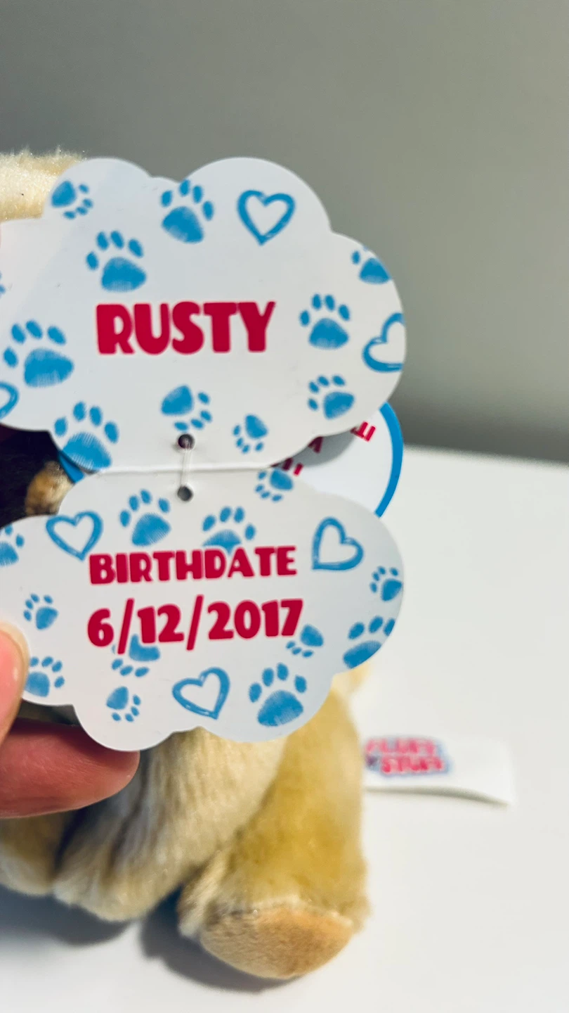 Fluff Stuff Plush Puppy “Rusty” – 6.5” Stuffed Dog - photo 5