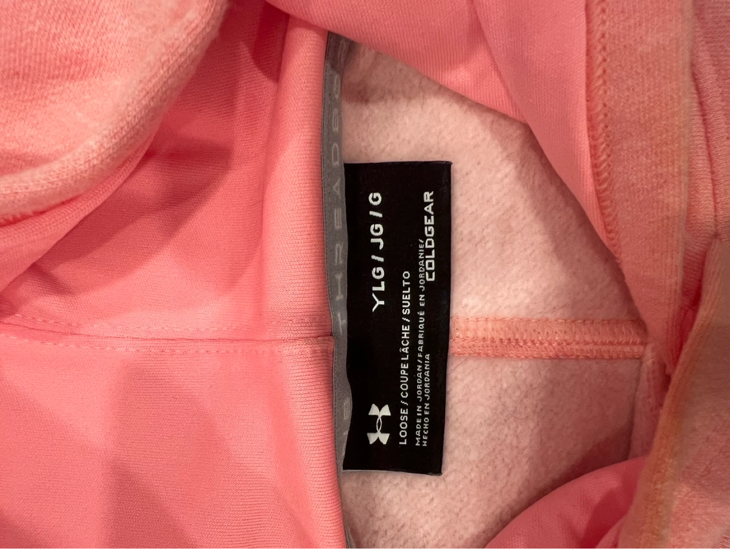 Under Armour Pink Hoodie Youth Size YLG - photo 2