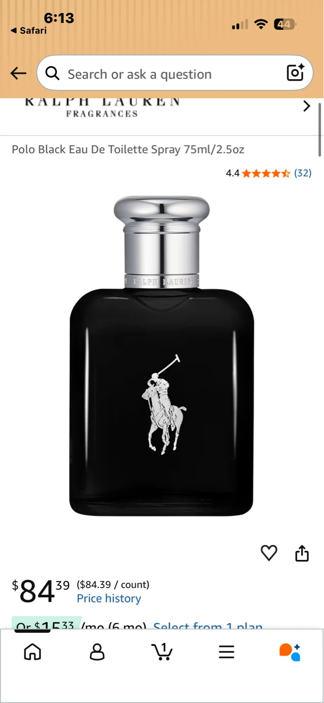 Ralph Lauren Polo Black.  Trade or buy