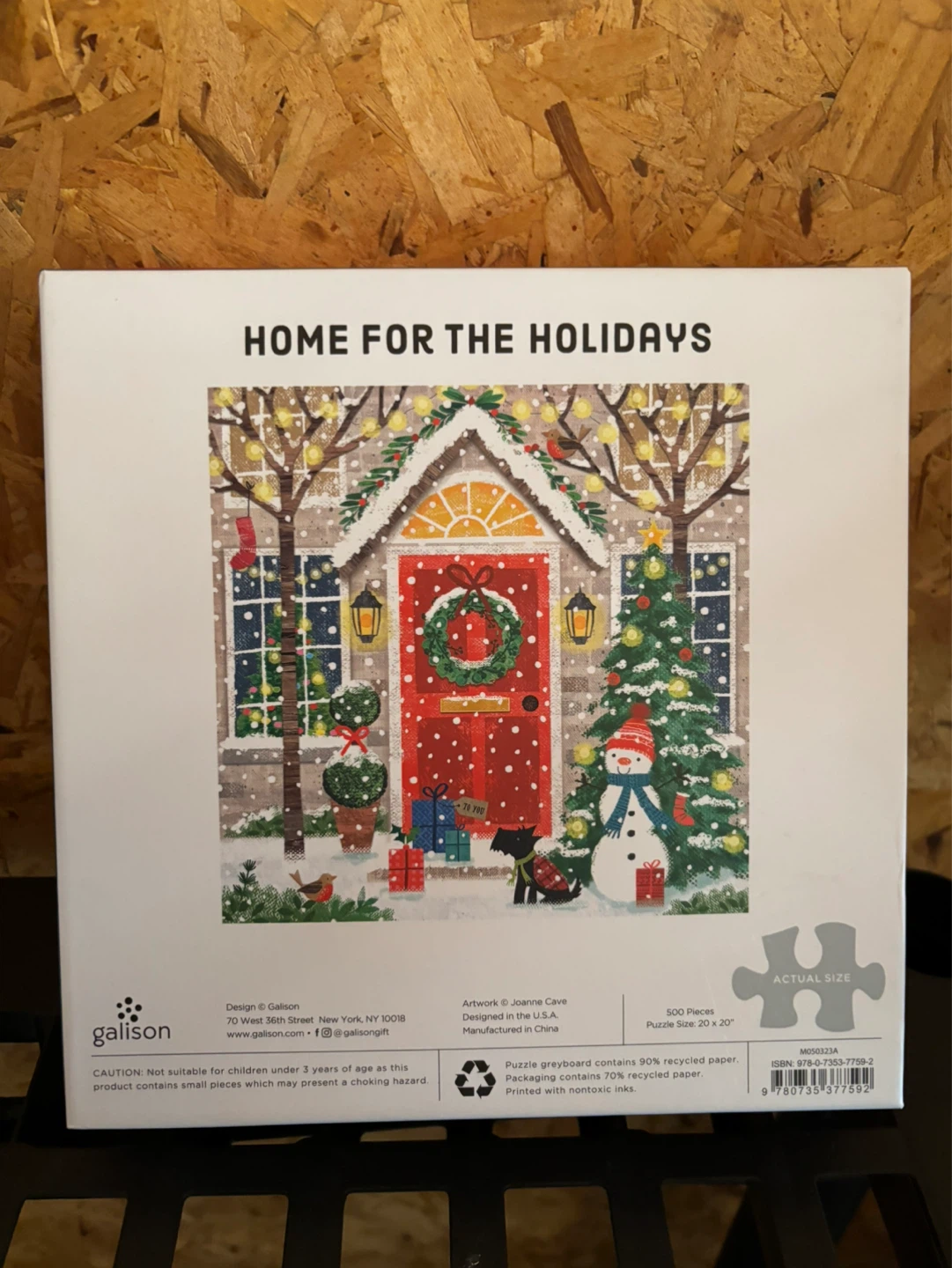 ⚽ Galison Home for the Holidays 500 Piece Jigsaw Puzzle - photo 2