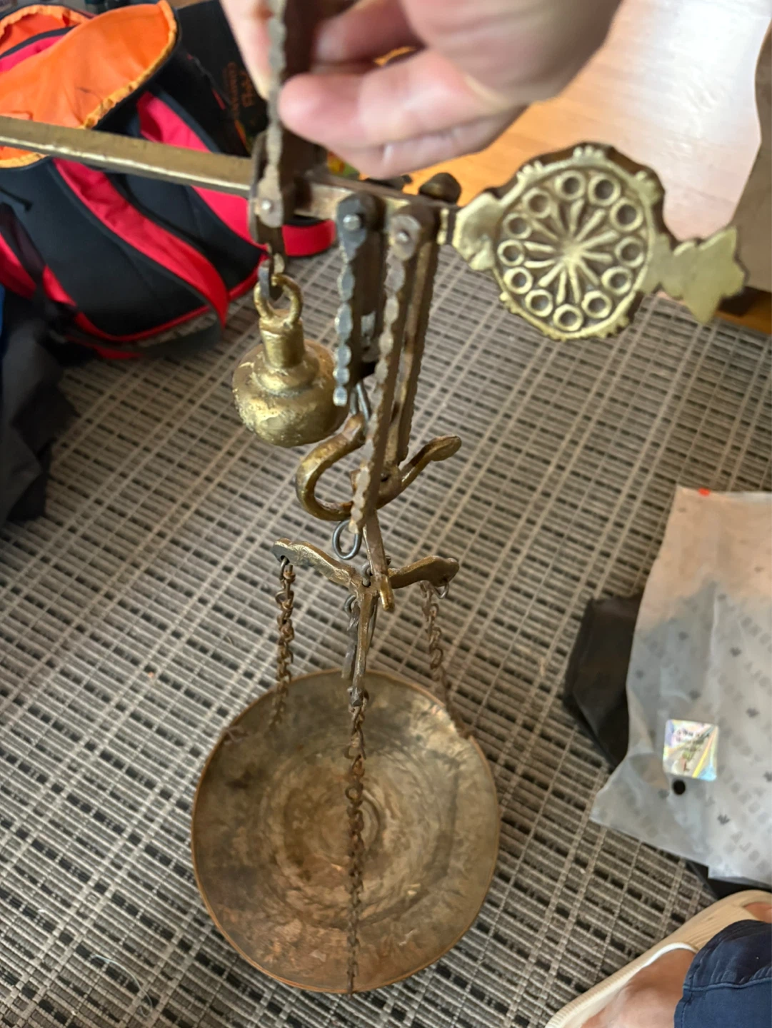 Vintage Brass Balance Scale - photo 3