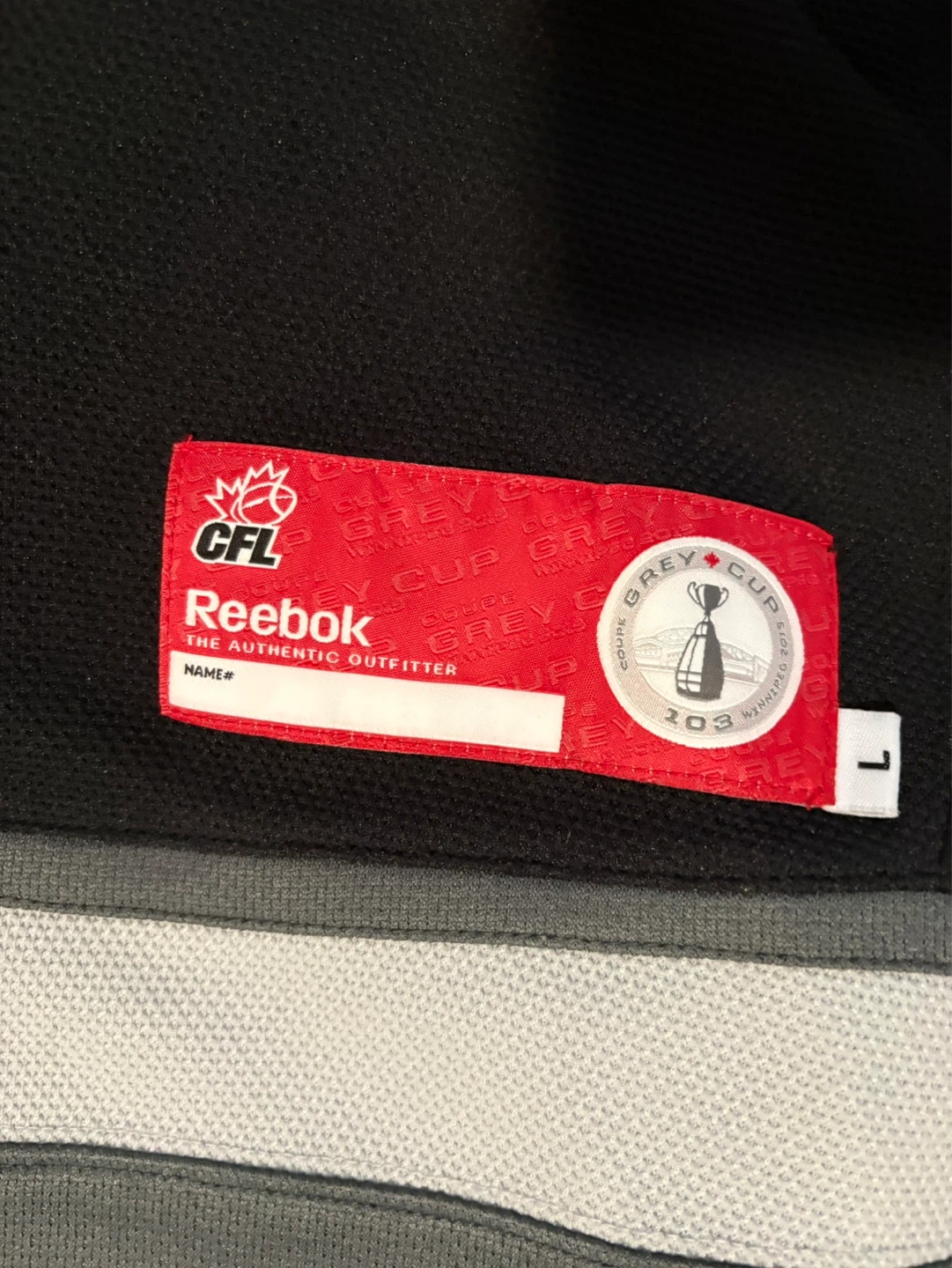 Brand New, Rare, Reebok Grey Cup 103 Jersey - photo 3
