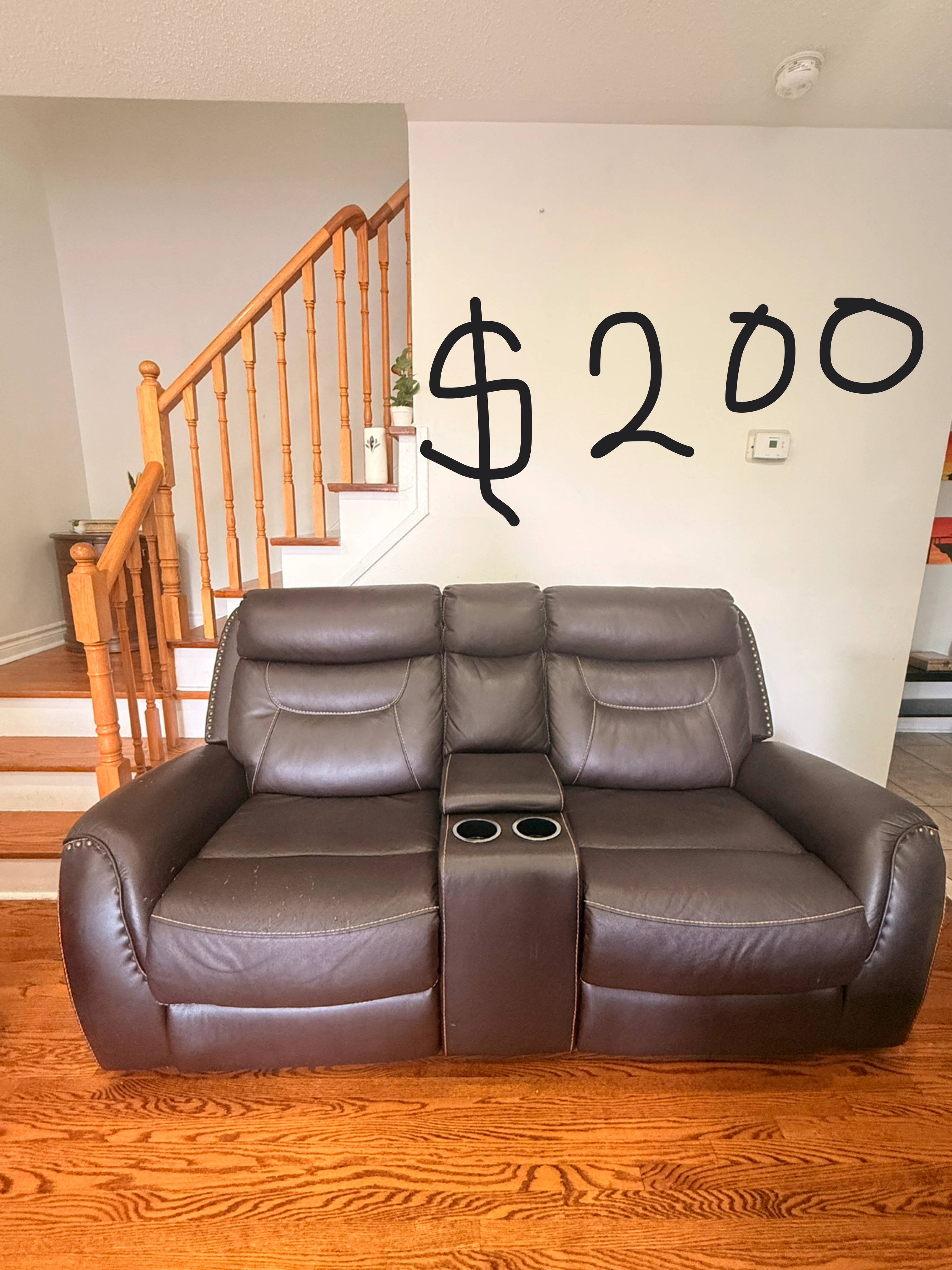 Brown Leather Recliner Chair - photo 4