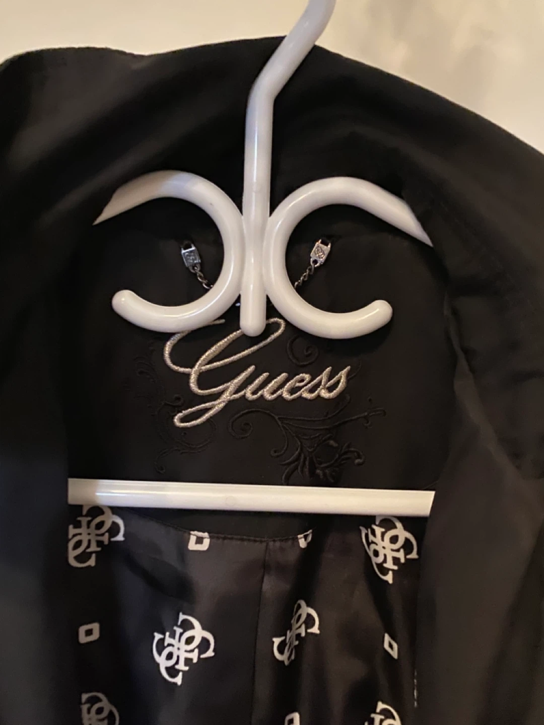 Vintage Guess Black Trench Coat - photo 3