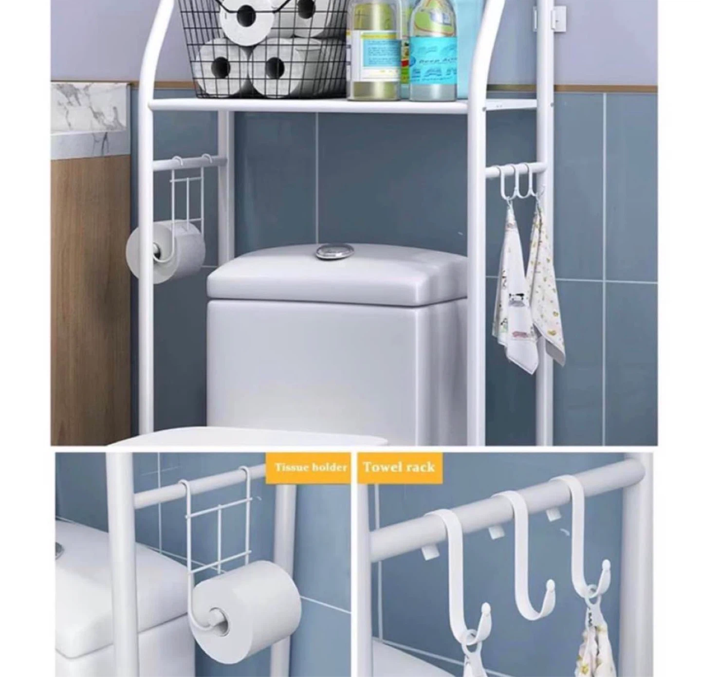 White 3-Tier Over-the-Toilet Storage Shelf (BRAND NEW IN BOX) - photo 2