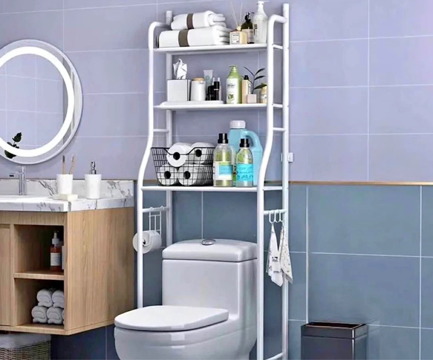 White 3-Tier Over-the-Toilet Storage Shelf (BRAND NEW IN BOX)