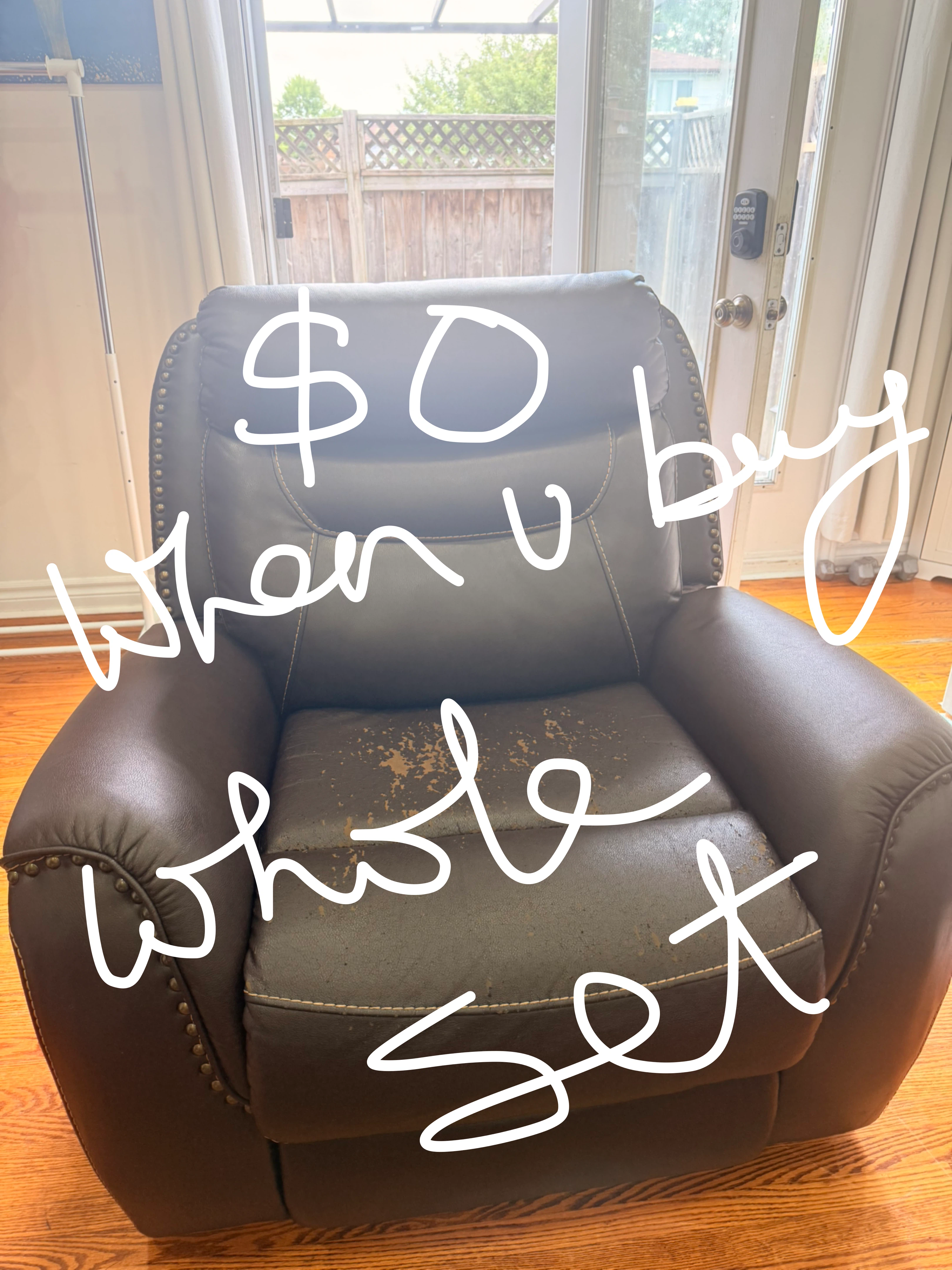Brown Leather Recliner Chair - photo 5