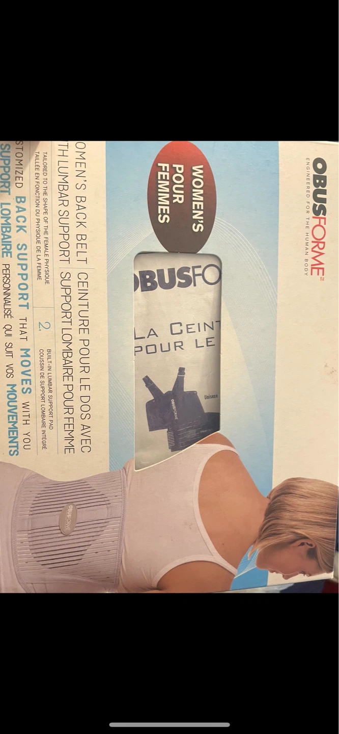 ObusForme Women's Back Support Belt Size 2