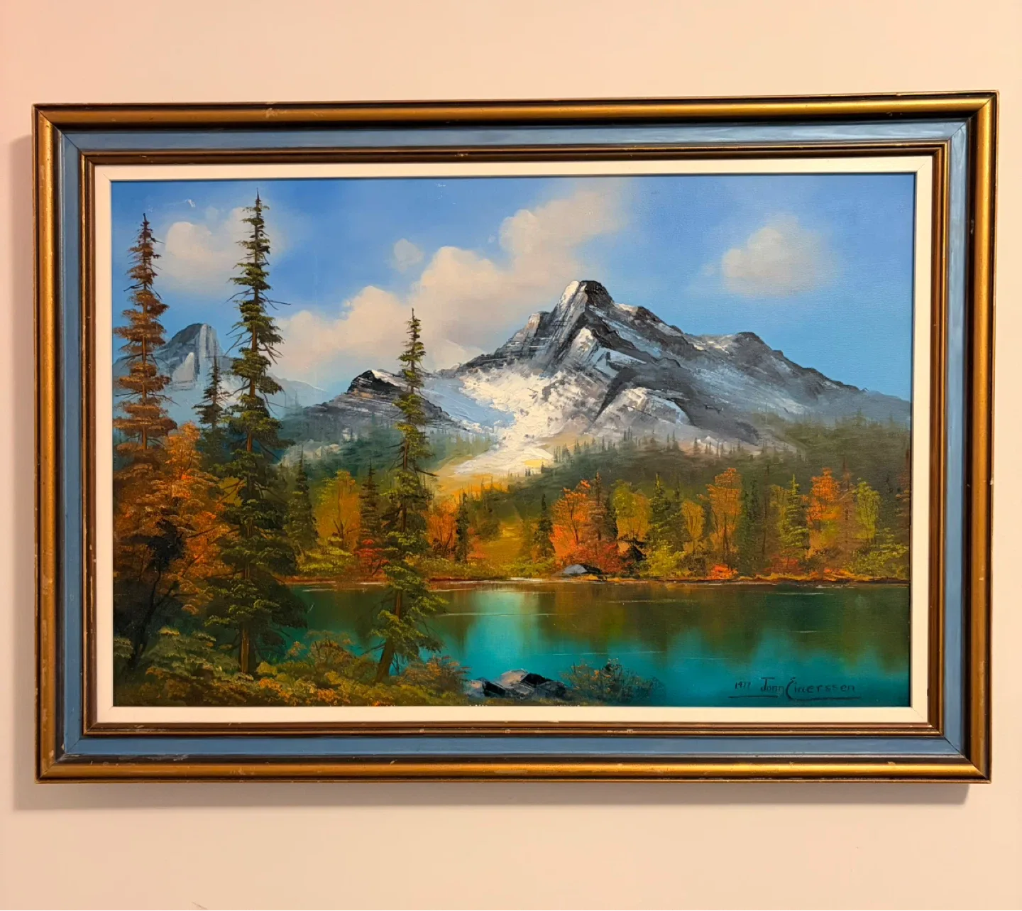 Original Oil Painting by Jonn Einerssen - Banff Alberta 1977