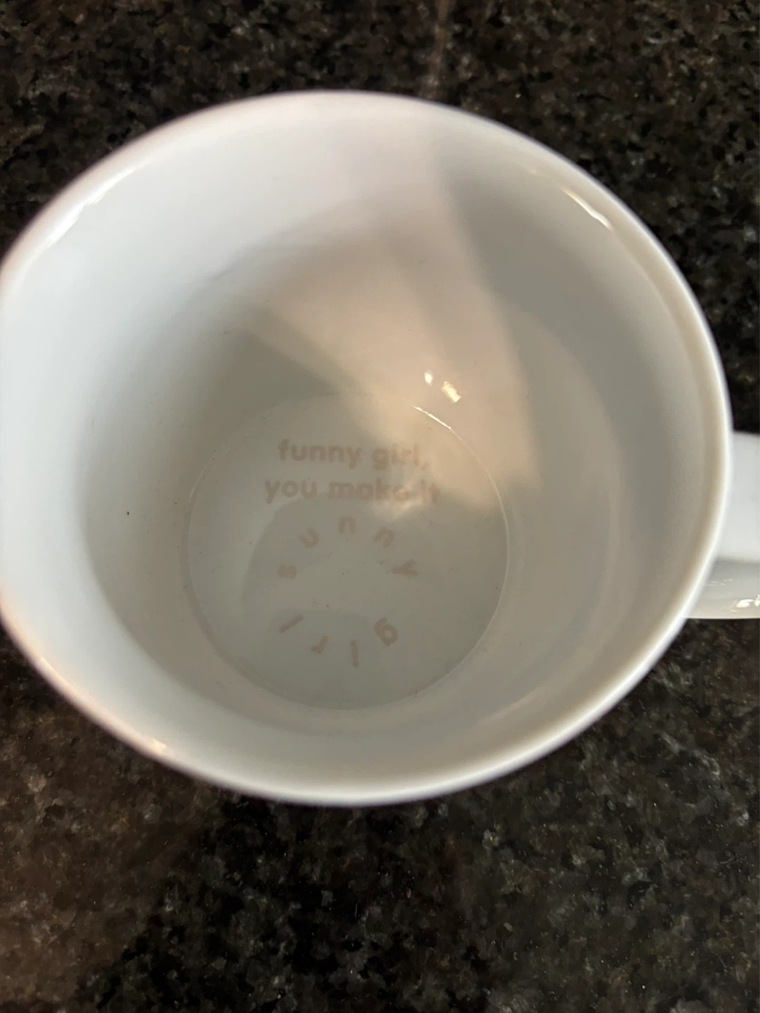Kokeshi Doll Mug with "Funny Girl" Saying - photo 2