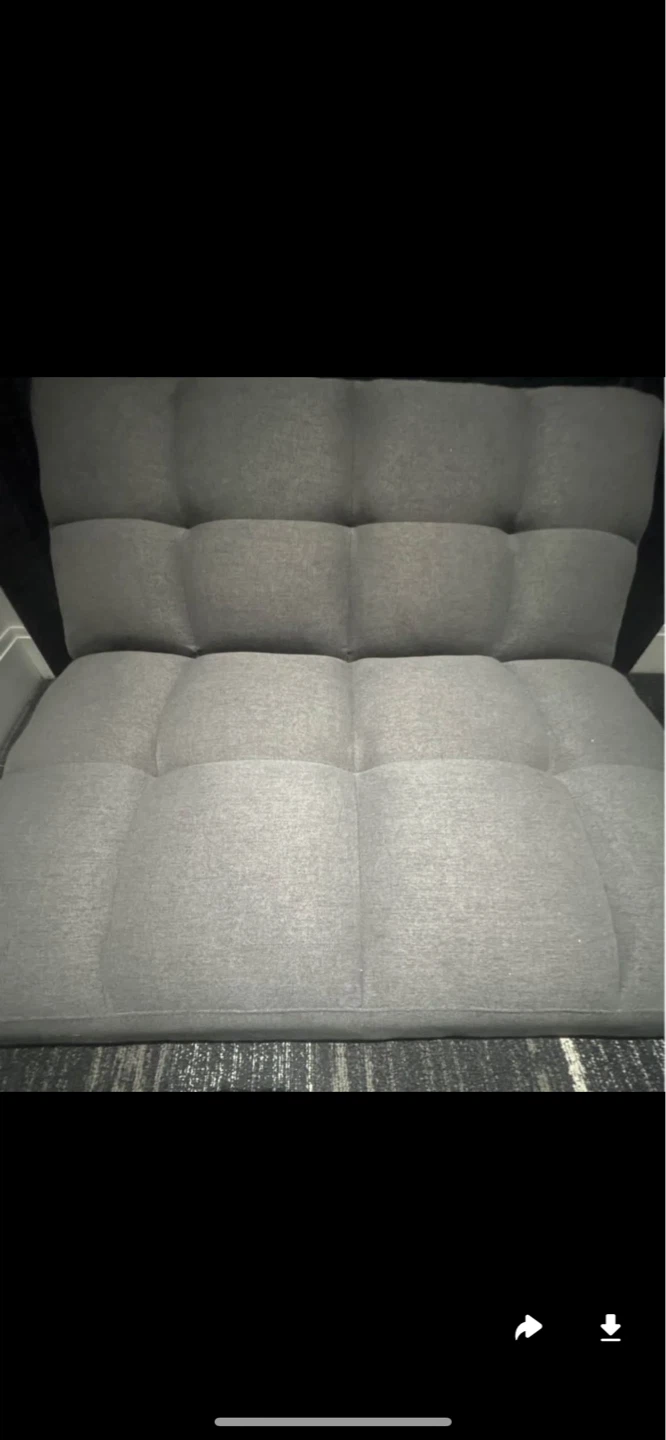 90*86cm Convertible Folding Futon with Adjustable - photo 3