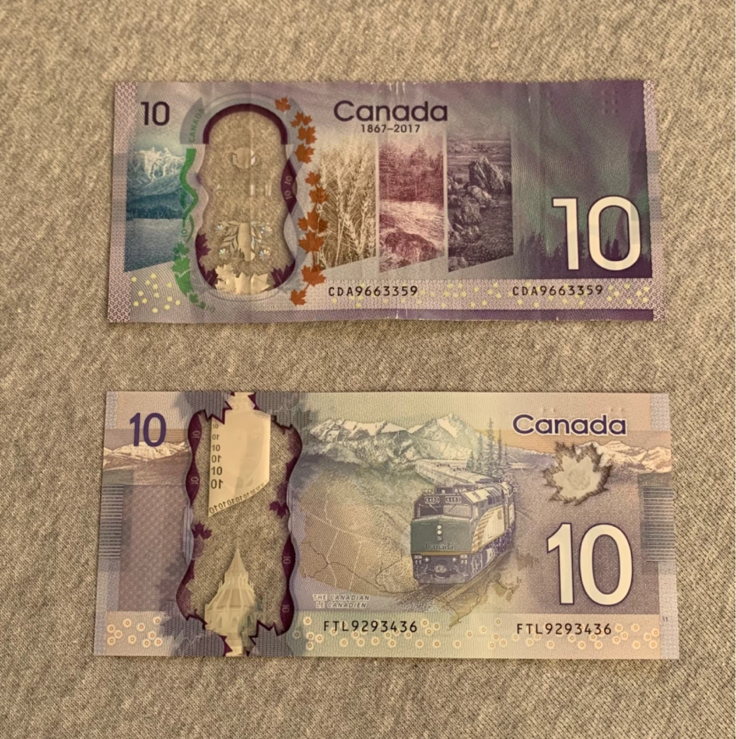 Canadian $10 Banknotes - $12 each ⚽️ - photo 2