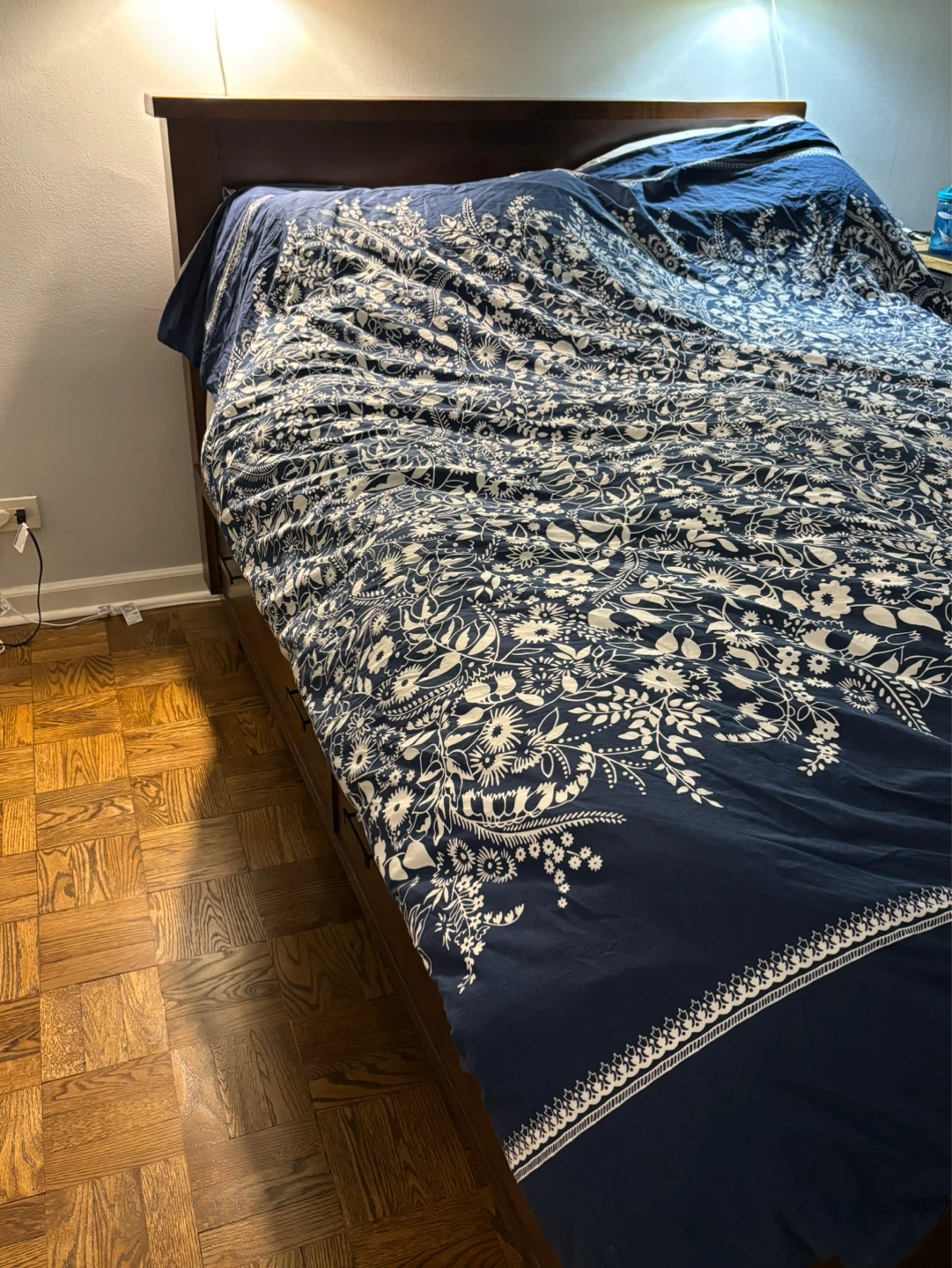 Queen Pottery Barn Bed Frame with Drawers - photo 2