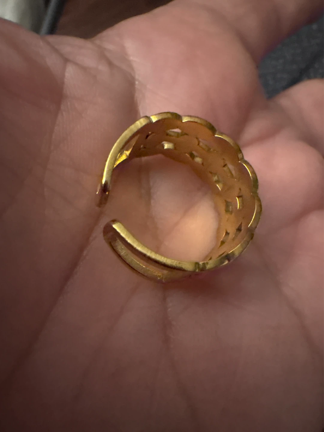 ⚽️ Gold Stainless Steel Ring with Enamel Colors - photo 5