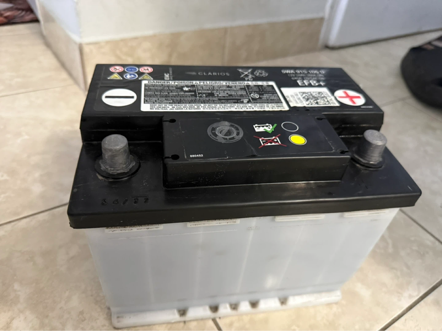 Clarios Car Battery 5WA 915 105 D EFB+ - photo 2