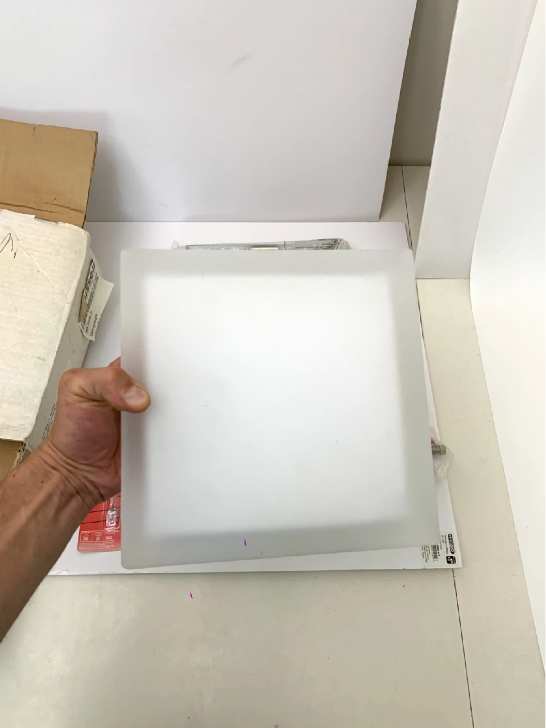 Ceiling Light Fixture Frosted Glass Light Flush Mount Lighting - photo 4