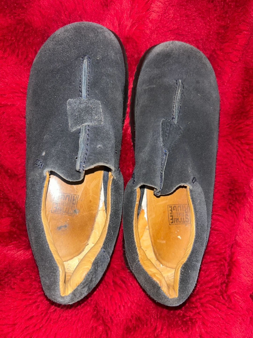 ⚽ Stone Ridge Over Cube Suede Slip-On Shoes