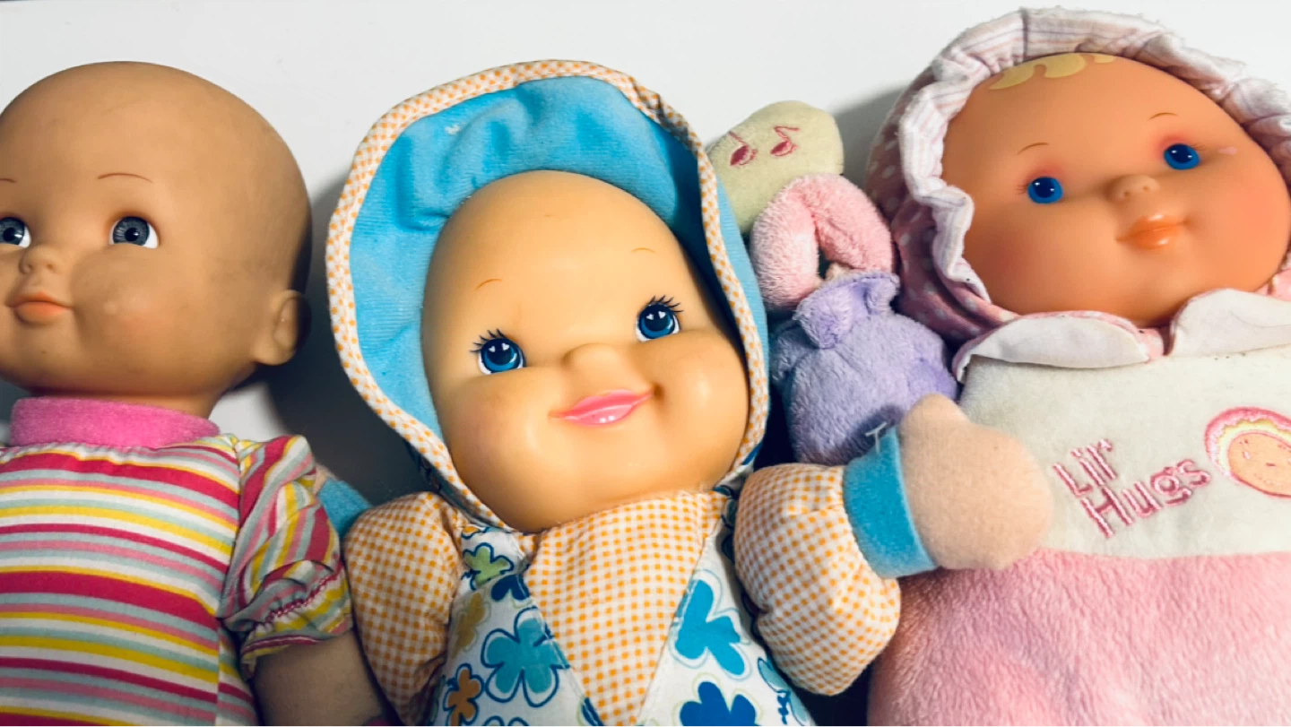 Baby Doll Bundle – 3 Soft Plush Dolls / Stuffed Baby Dolls - photo 2