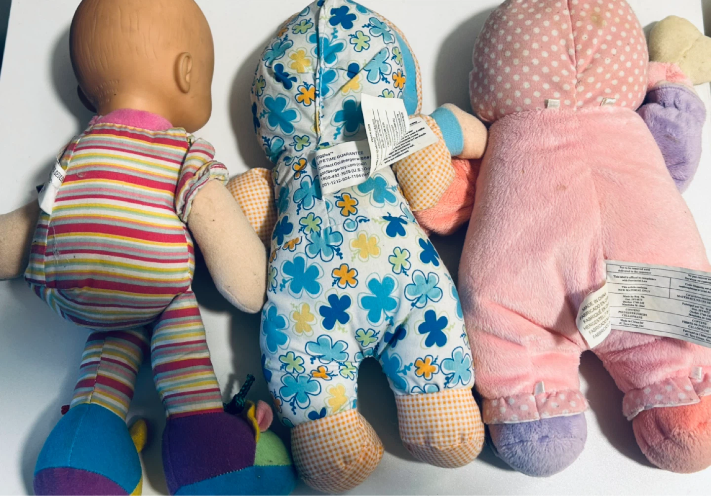 Baby Doll Bundle – 3 Soft Plush Dolls / Stuffed Baby Dolls - photo 4