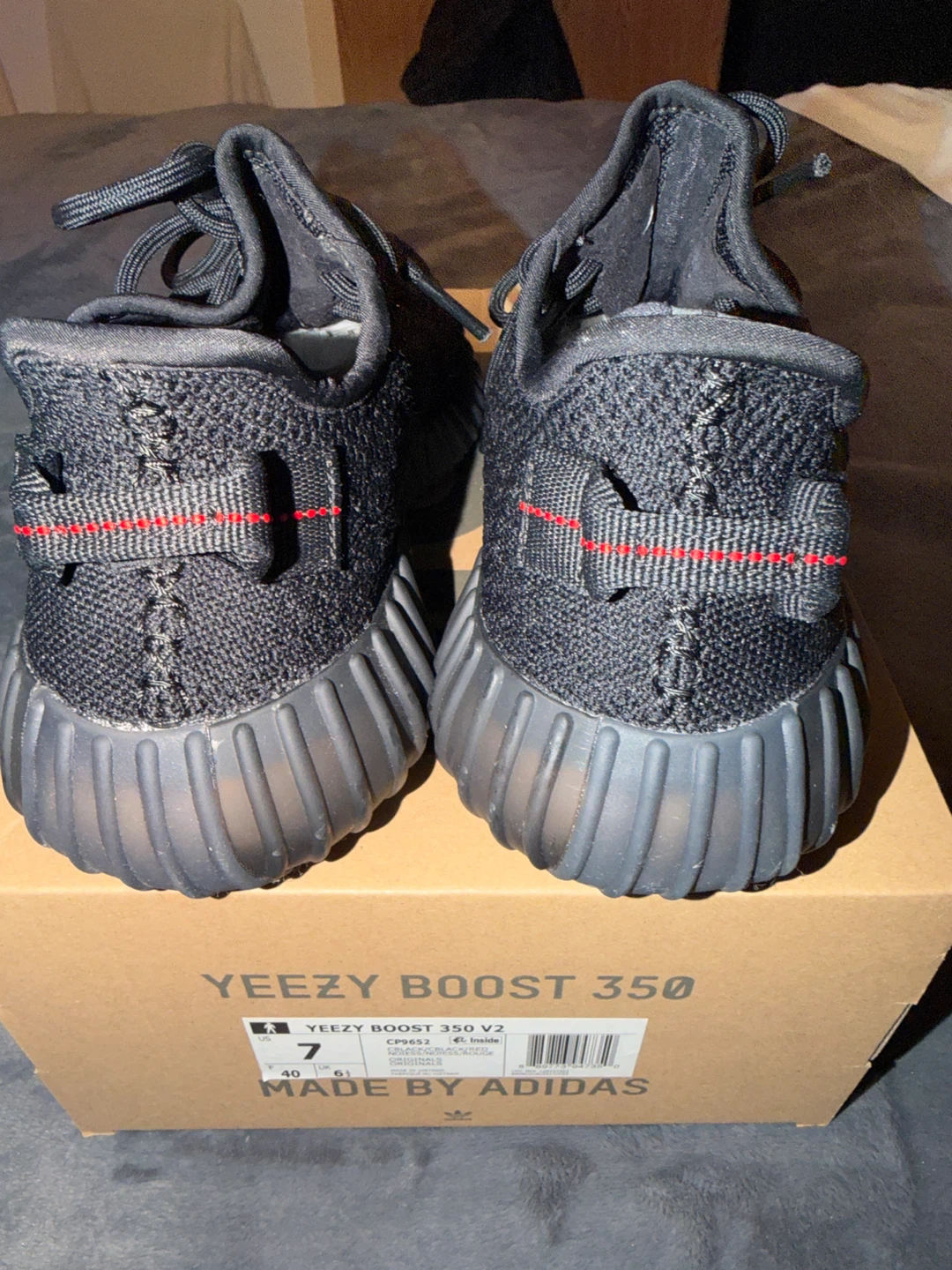 Adidas Yeezy Boost 350 V2 "Bred" Size 7 - photo 2