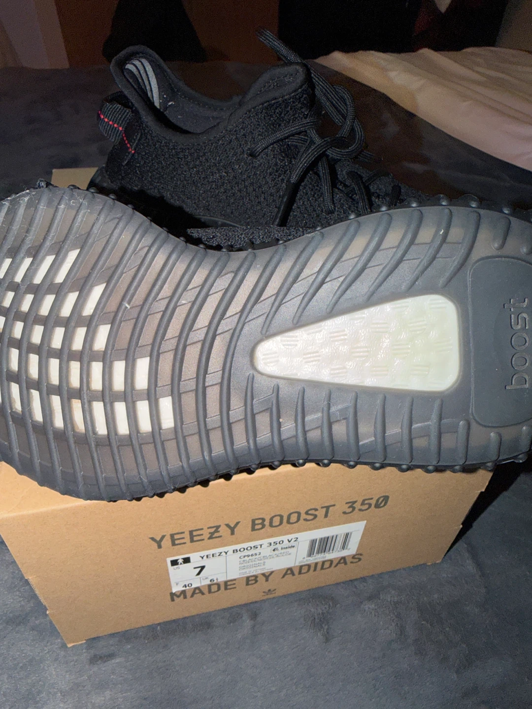 Adidas Yeezy Boost 350 V2 "Bred" Size 7 - photo 4