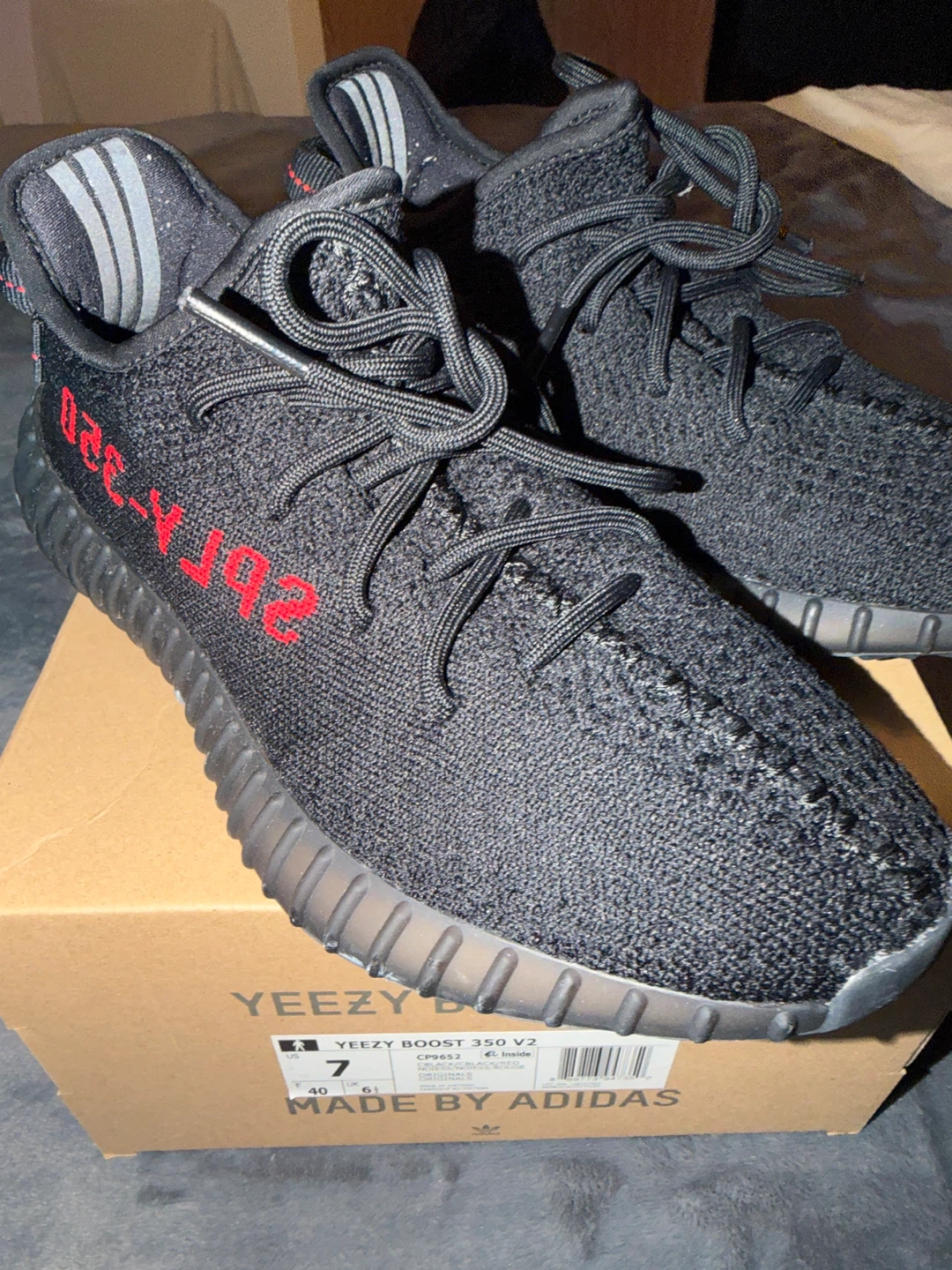 Adidas Yeezy Boost 350 V2 "Bred" Size 7 - photo 3