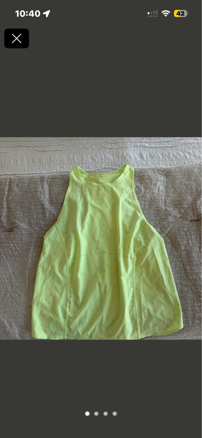 Lululemon Flow Y Nulu Tank Top - Green ⚽️ - photo 3