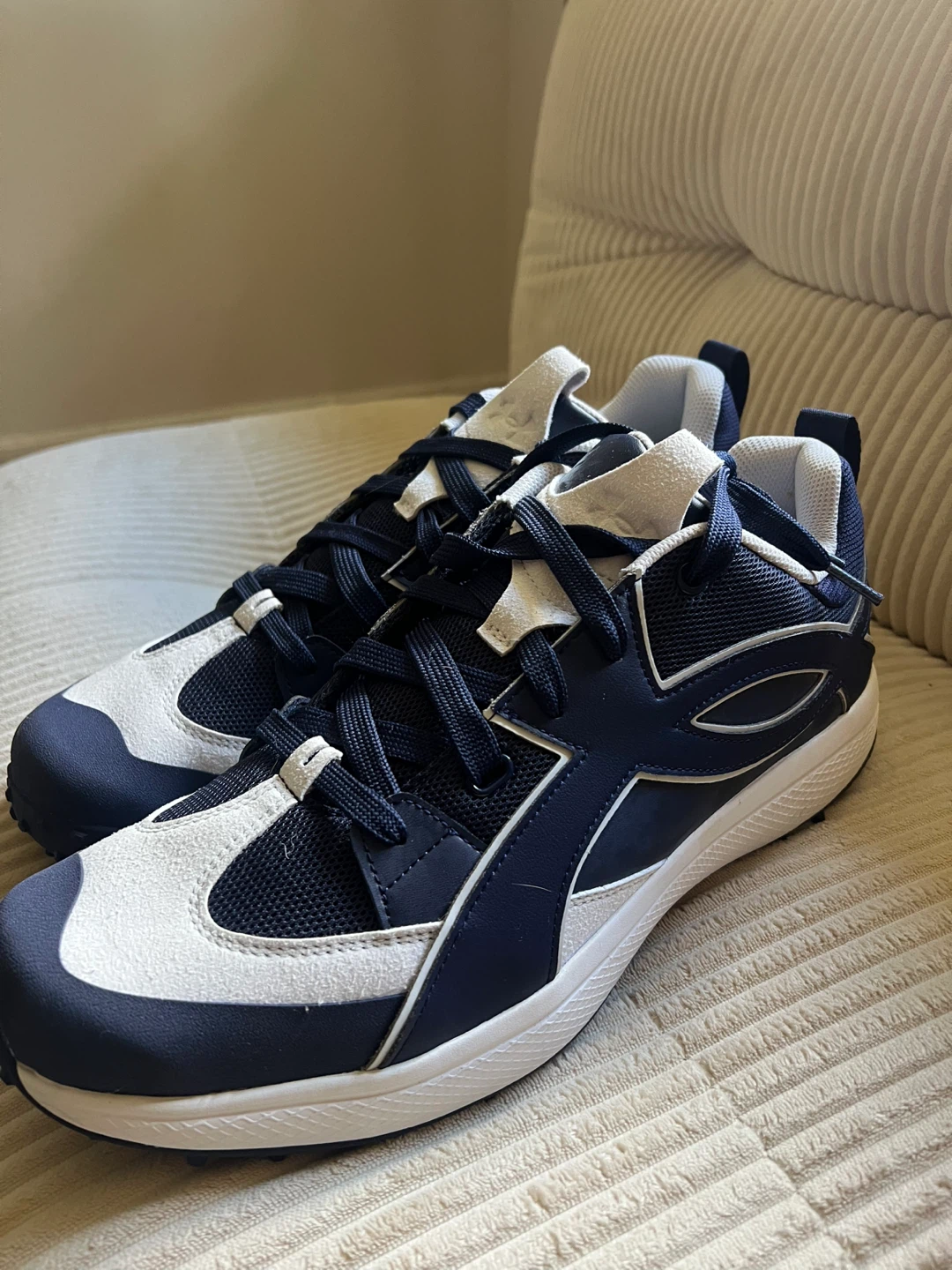 Under Armour Navy & White Turf Shoes Size 14 - photo 3