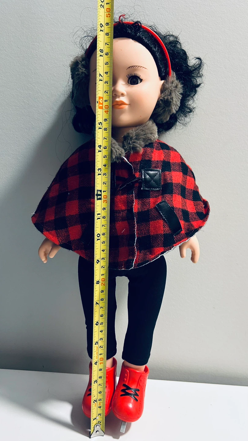 19” CitiToy Asian Doll with Winter Outfit & Ice Skates - photo 2