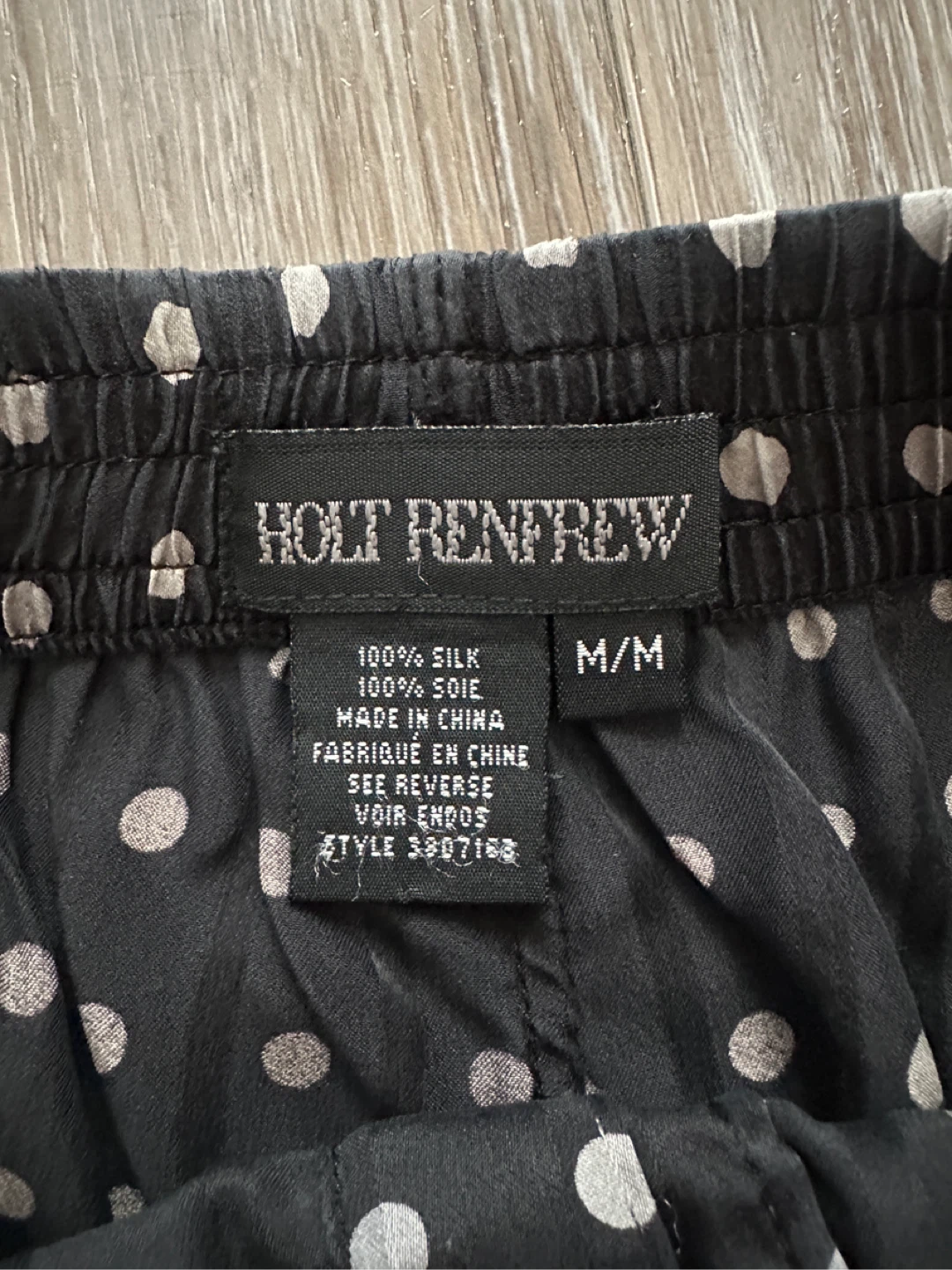 Holt Renfrew Silk Polka Dot Pajama Shorts - photo 3