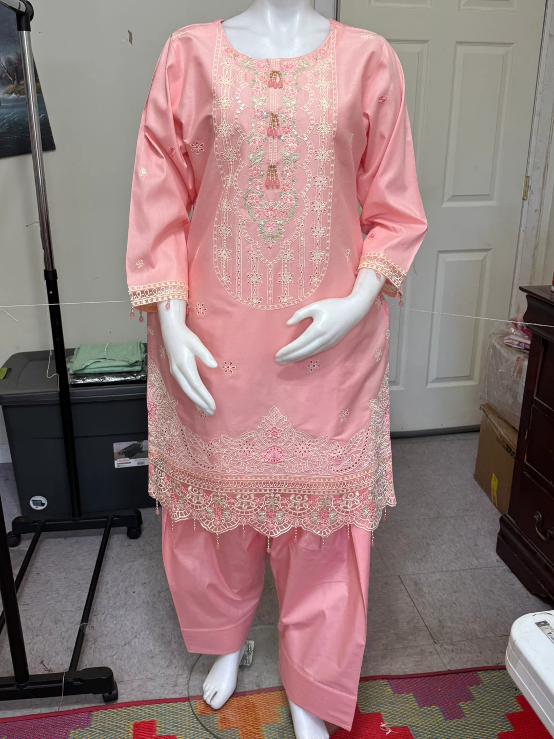 Brand new cotton party wear shalwar suit - photo 4