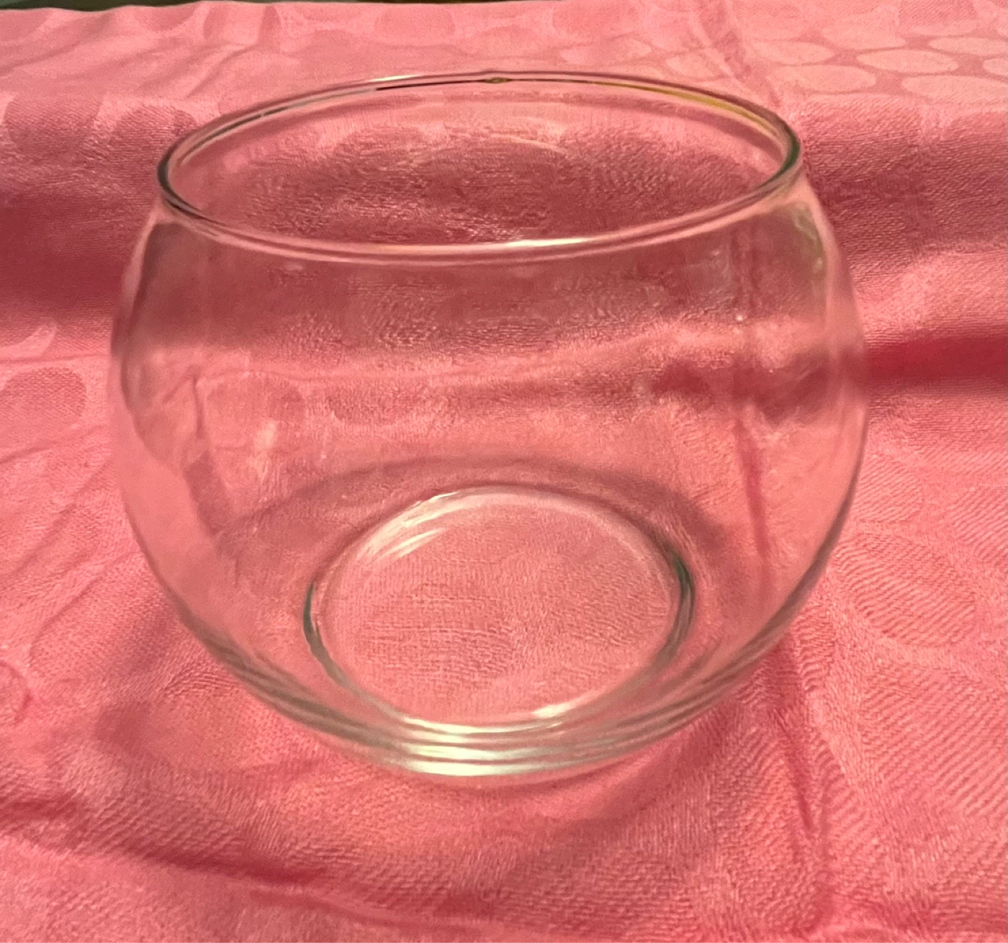 Round Glass Bowl