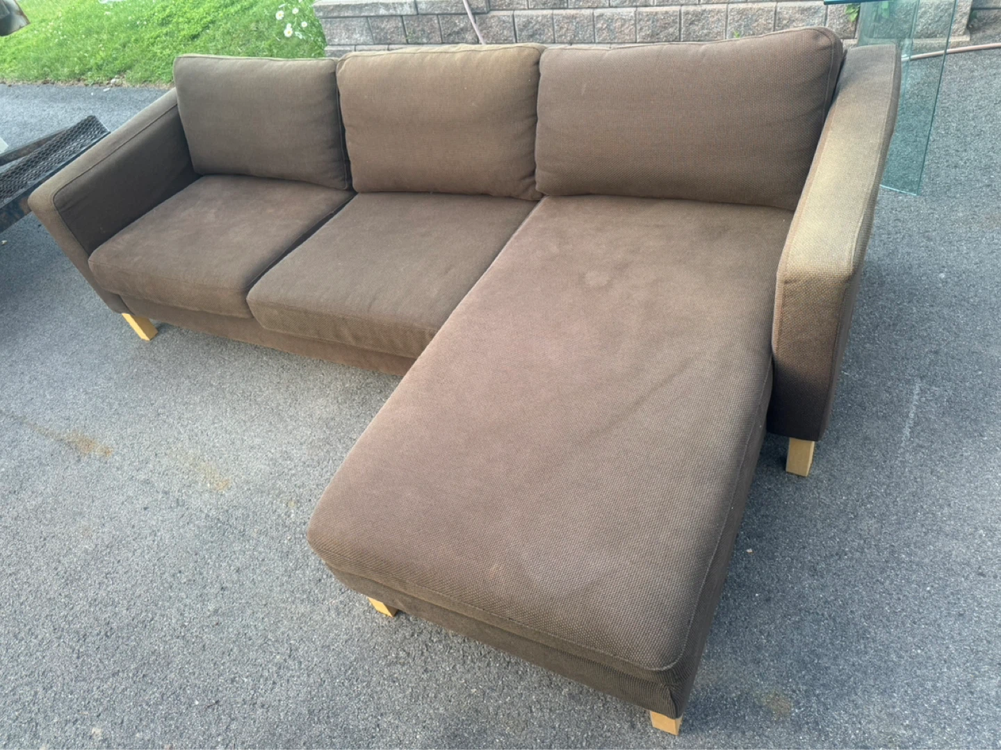 Ikea Brown Sectional Sofa - photo 2