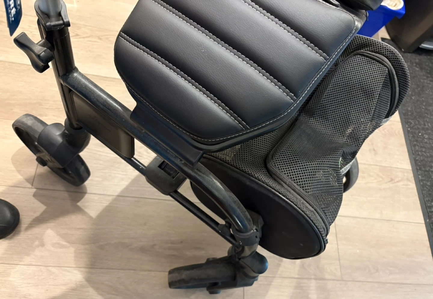 Black Rollator Walker with Seat and Bag - photo 3