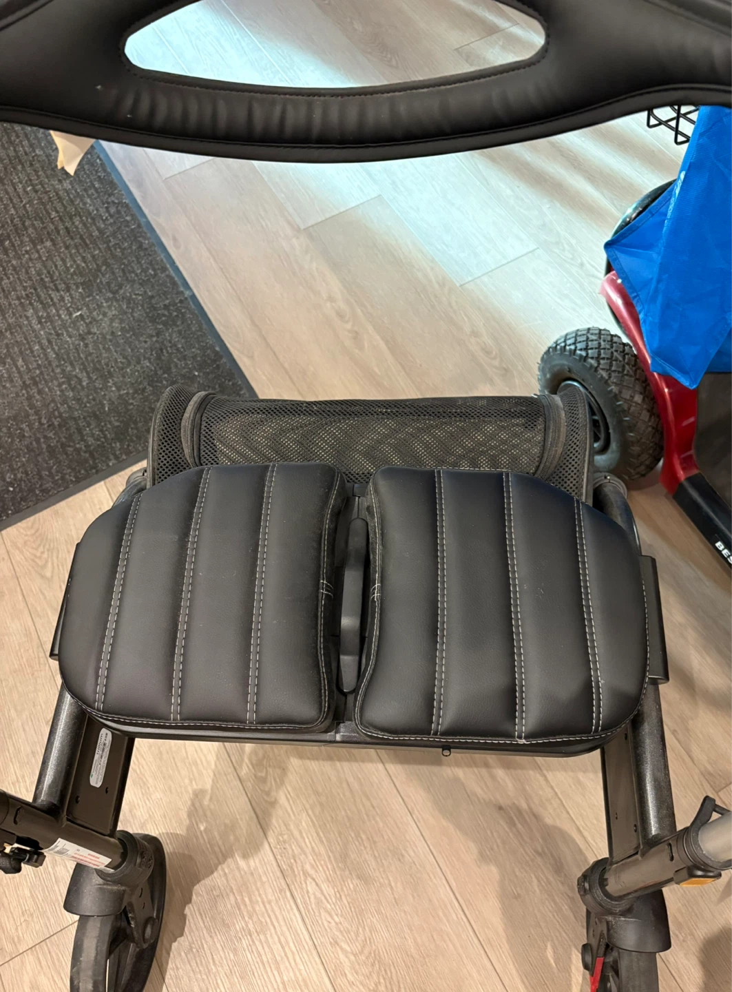 Black Rollator Walker with Seat and Bag