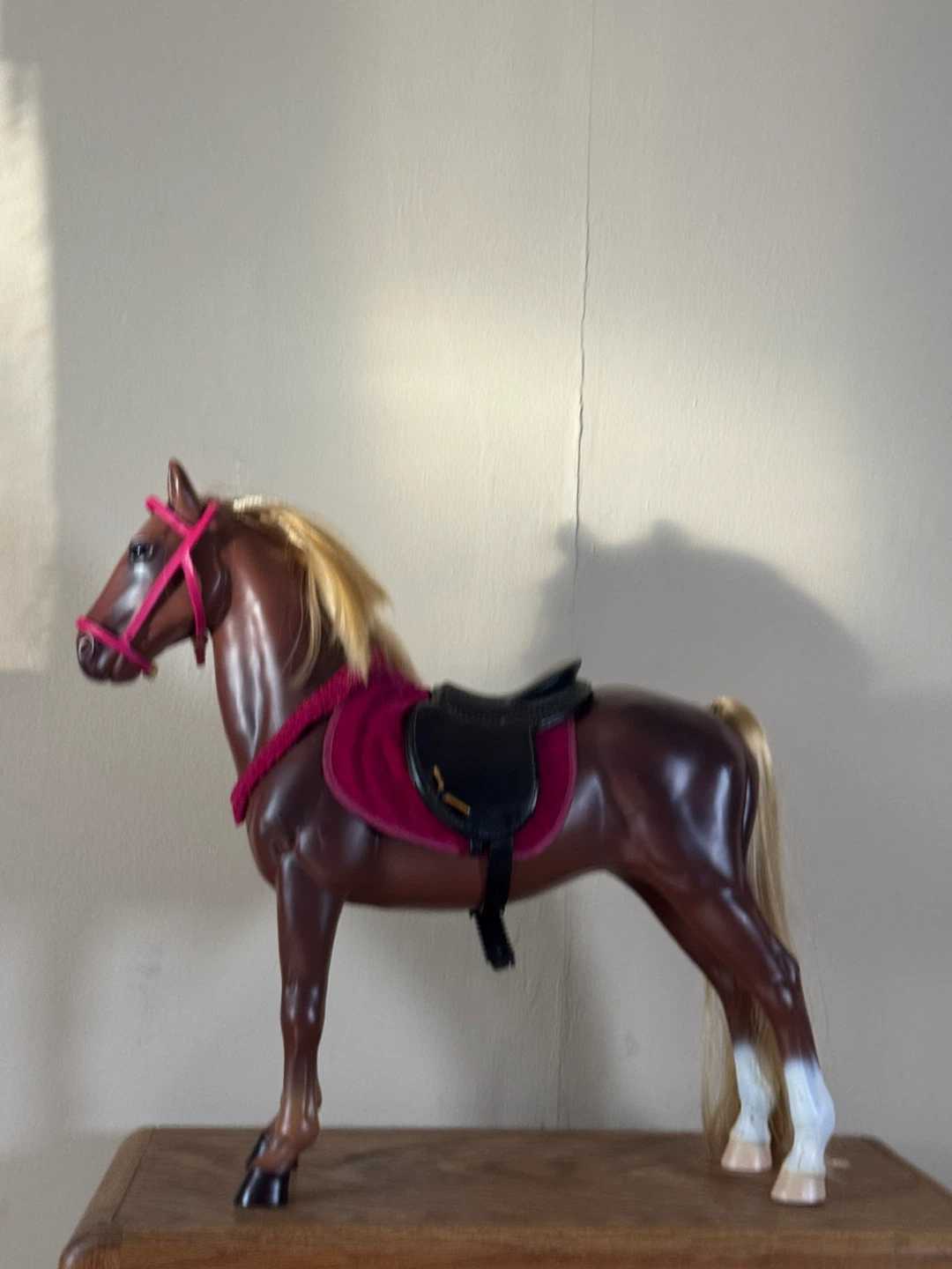 Brown Toy Horse with Saddle and Bridle - photo 5