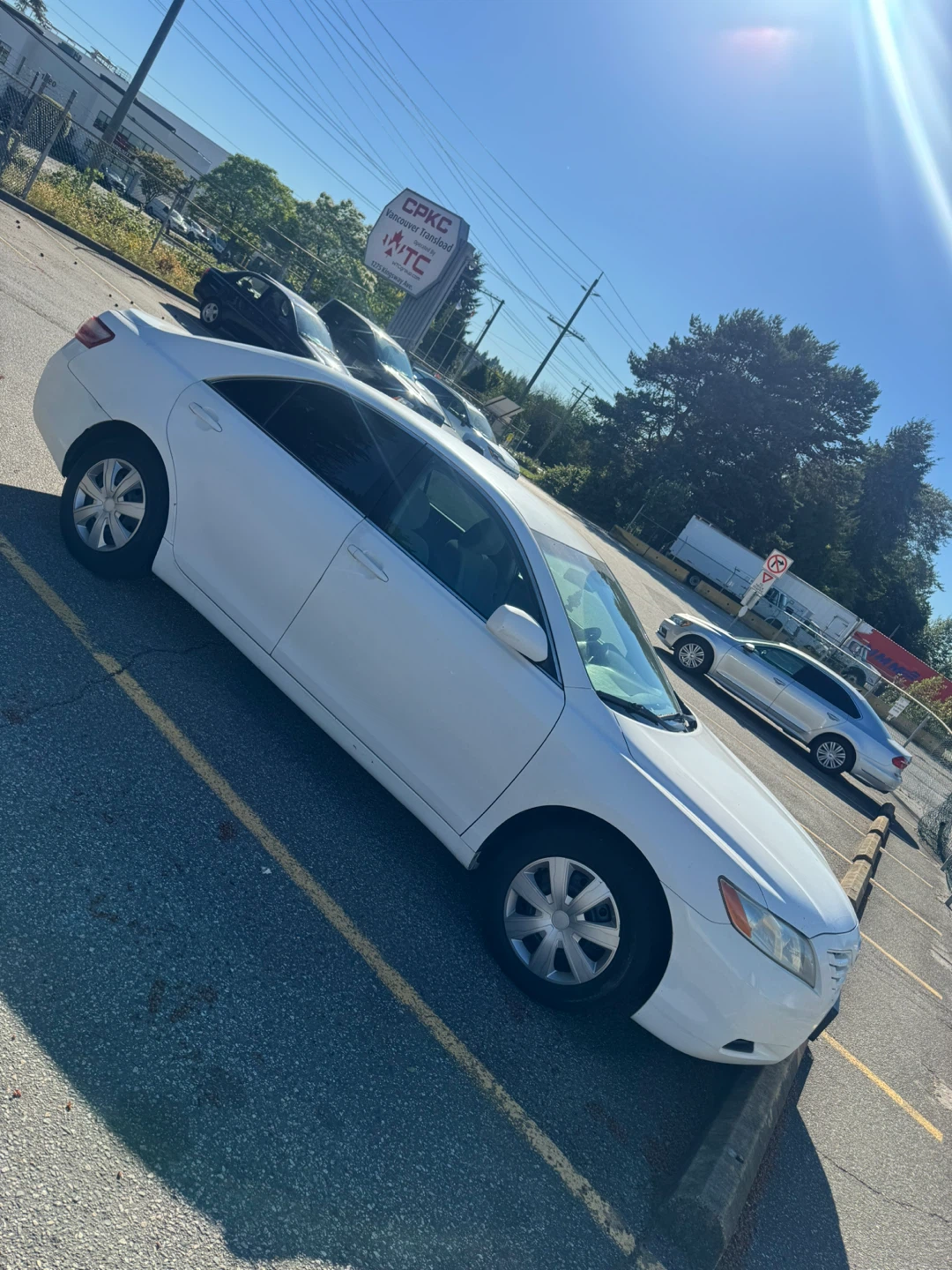 White Toyota Camry
