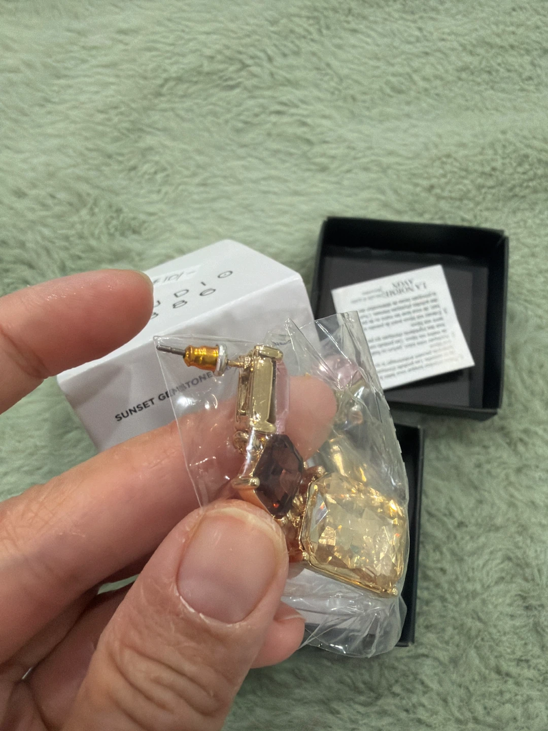 Sunset Gemstone drop Earrings - photo 3