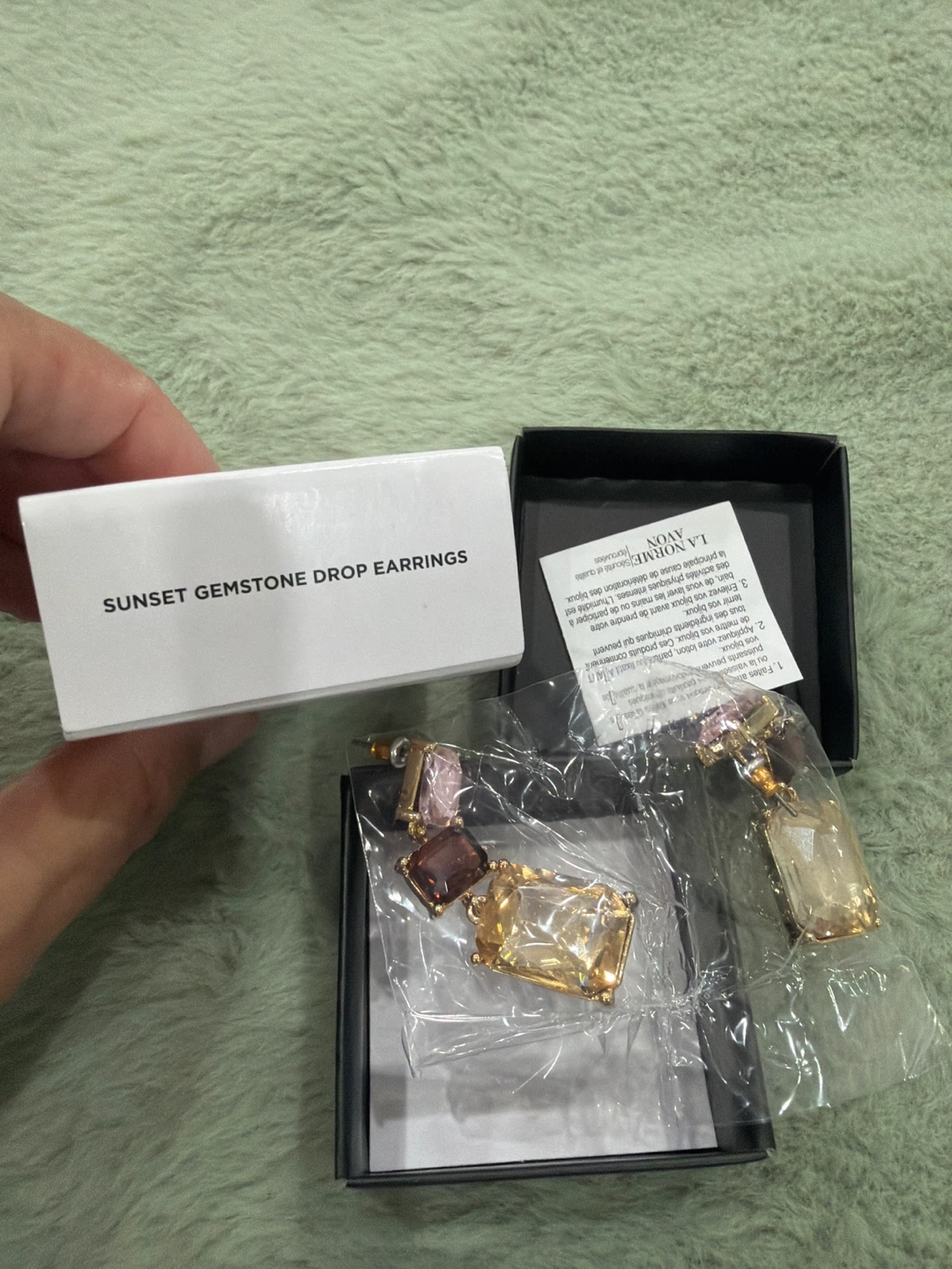 Sunset Gemstone drop Earrings - photo 2