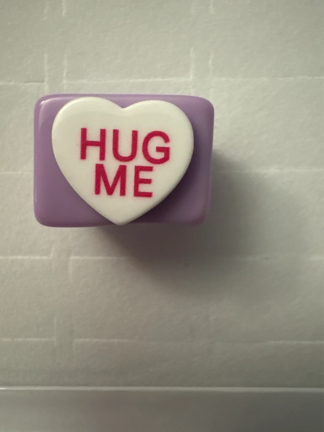 ⚽️ Purple lucite Heart Ring - "Hug Me" - photo 4