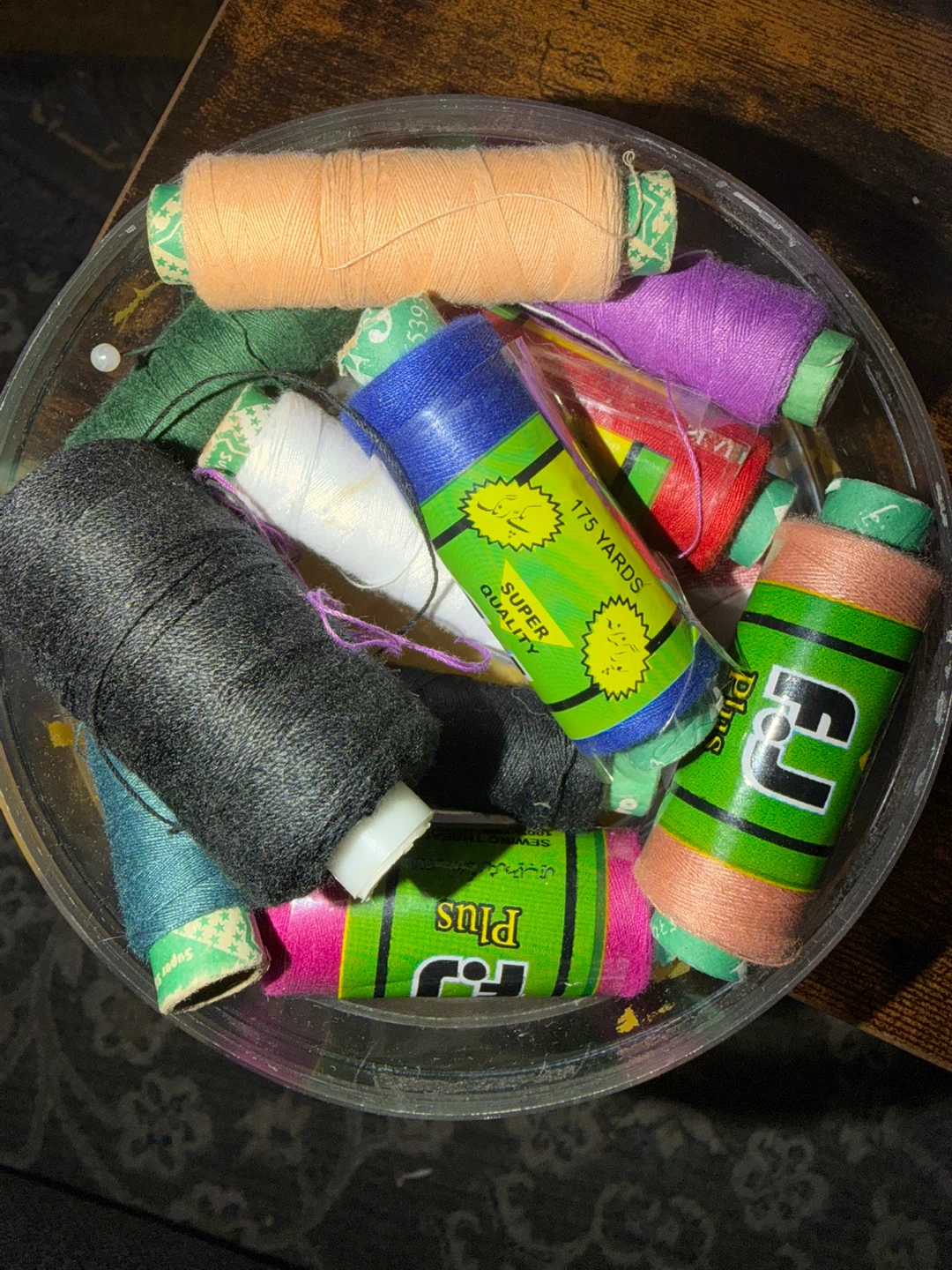 Assorted Spools of "FJ Plus" Sewing Thread