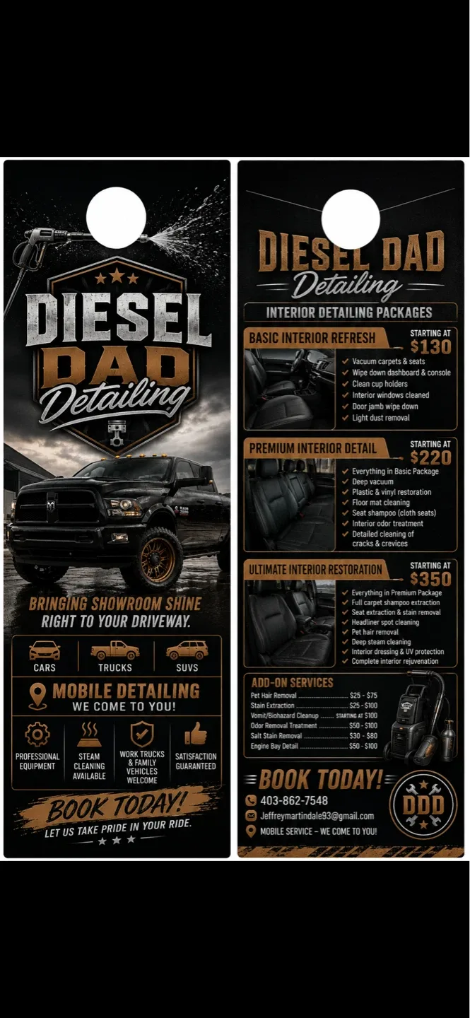 Diesel Dad Detailing Car Cleaning Service