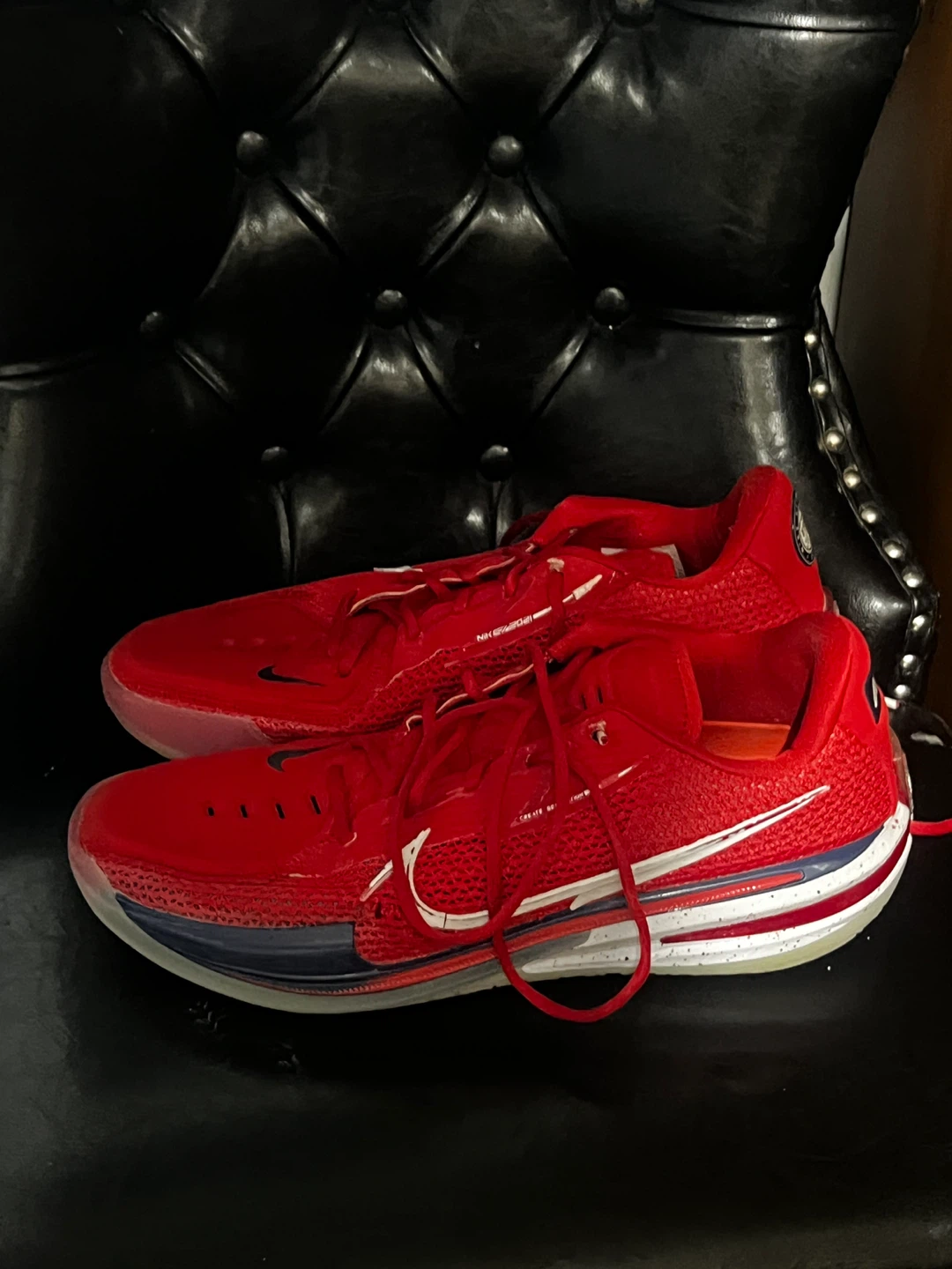 Nike EYBL GT Hustle 2 Red Basketball Shoes - photo 3