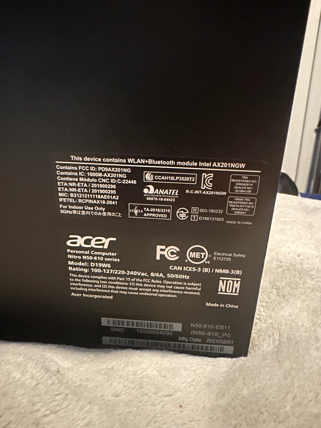 Acer Nitro 50(Upgraded Ram) - photo 2