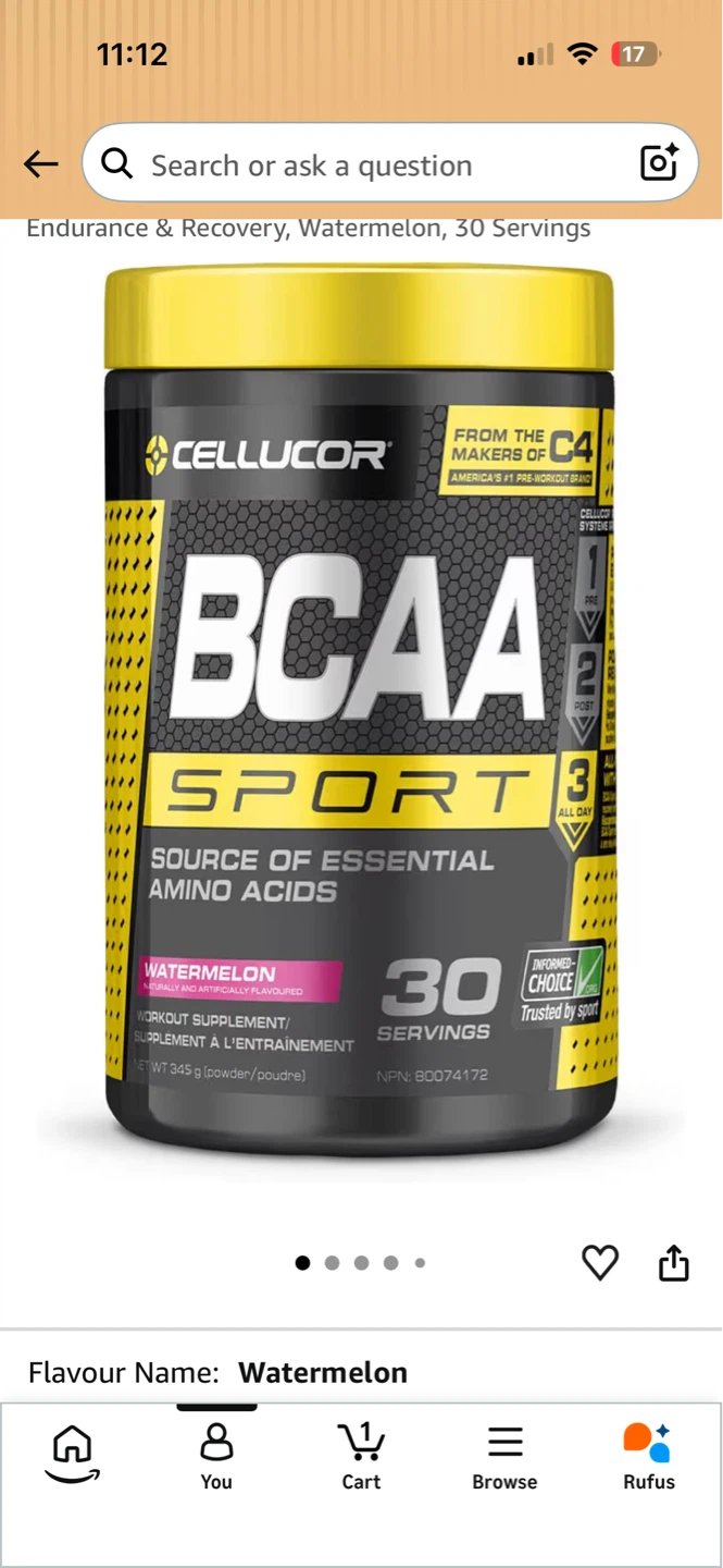 Cellucor BCAA Sport Watermelon 30 Servings