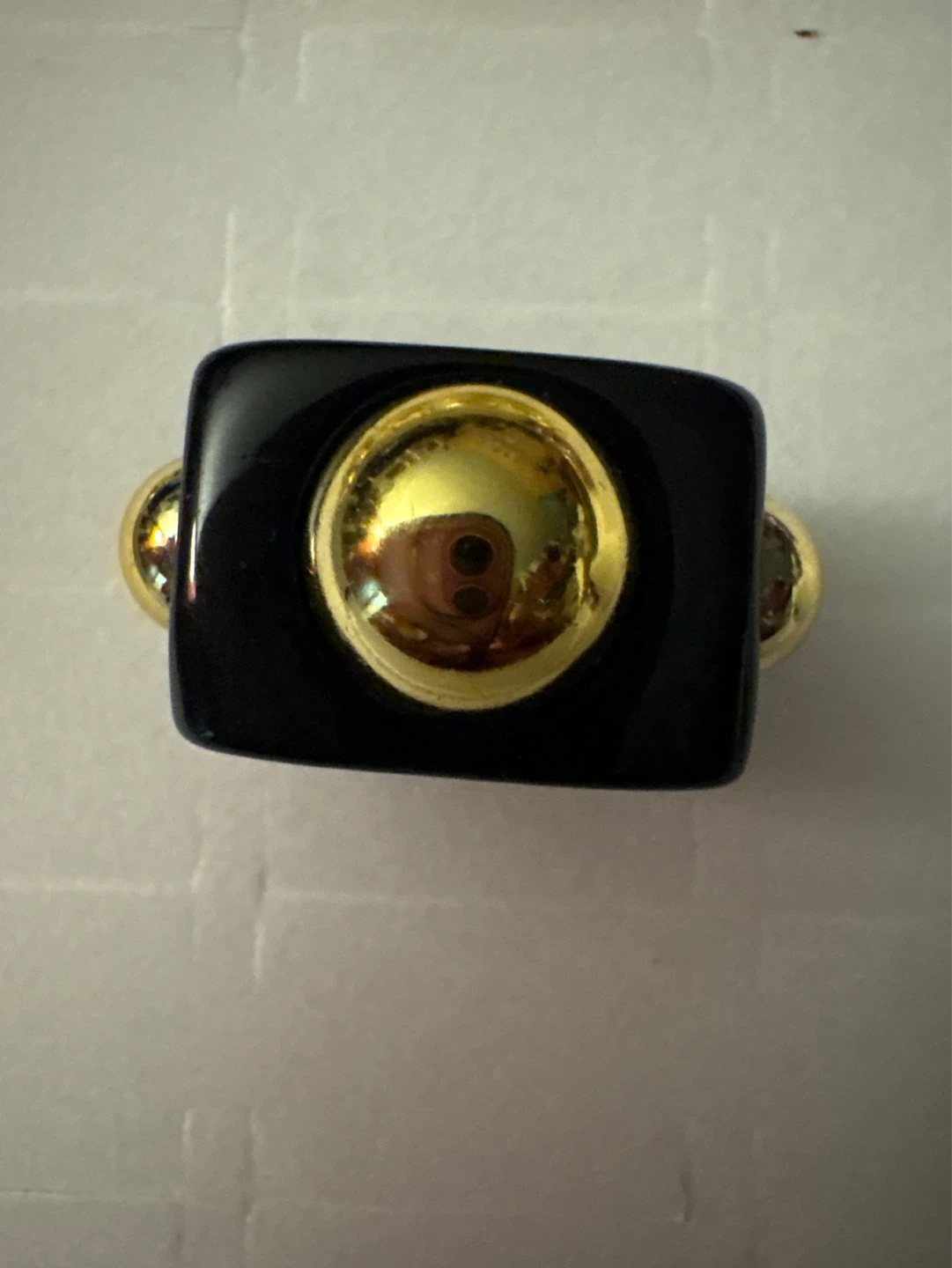 ⚽️ Black and Gold Statement Ring